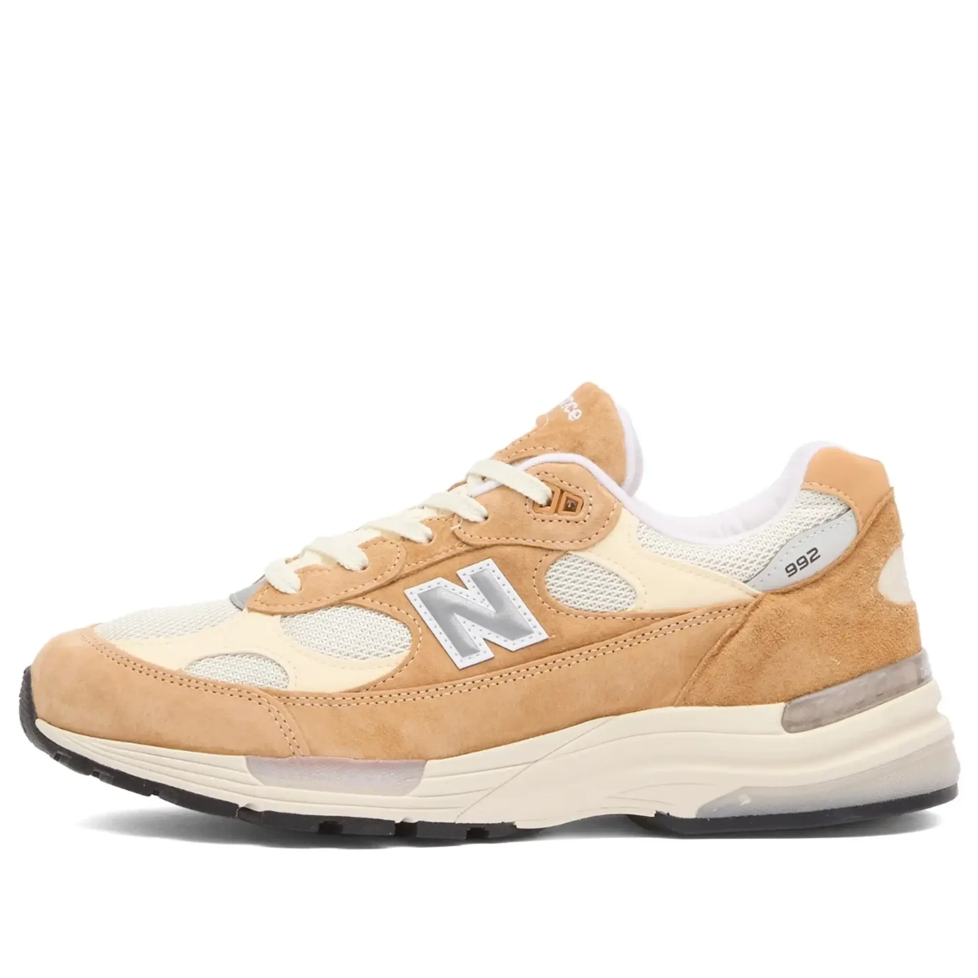 New Balance Unisex Made in USA 992 in Brown/Beige Suede/Mesh