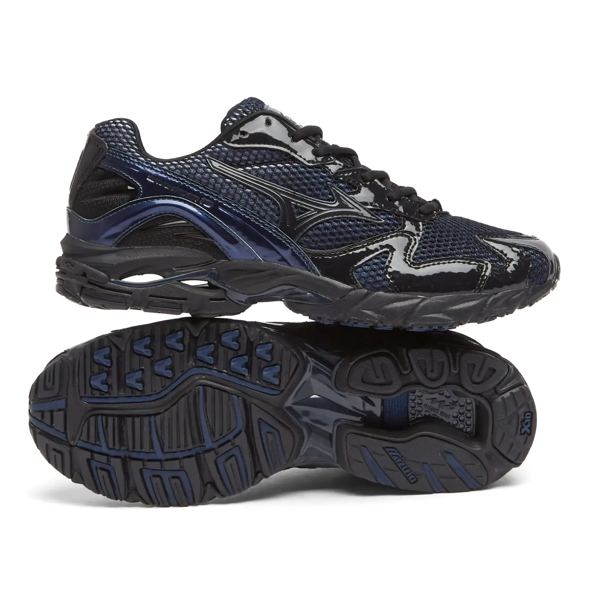 END. x Mizuno Wave Rider 10 Black Beauty/Estate Blue
