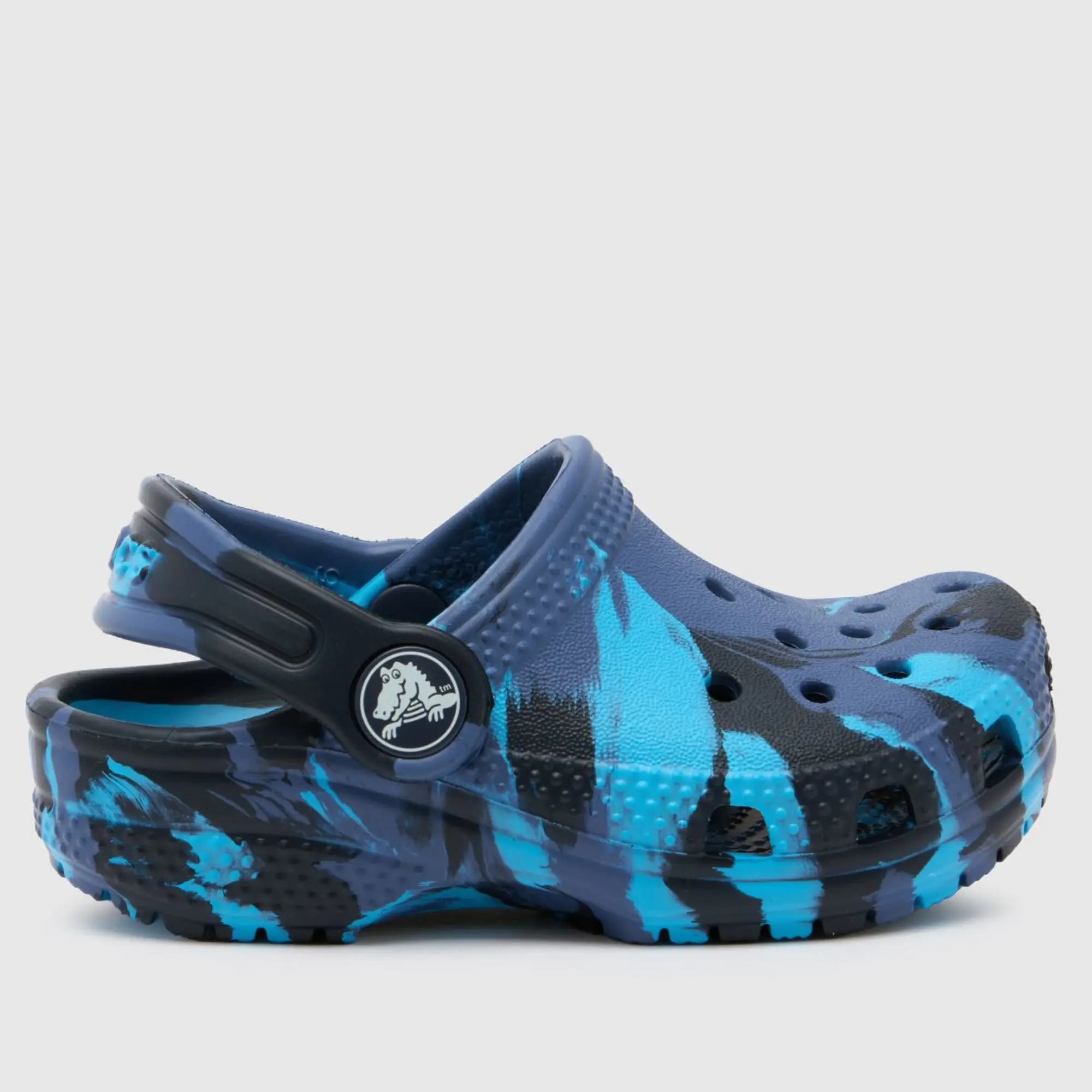Crocs | Kids | Toddler Classic Marbled | Clogs | Navy / Multi | C5