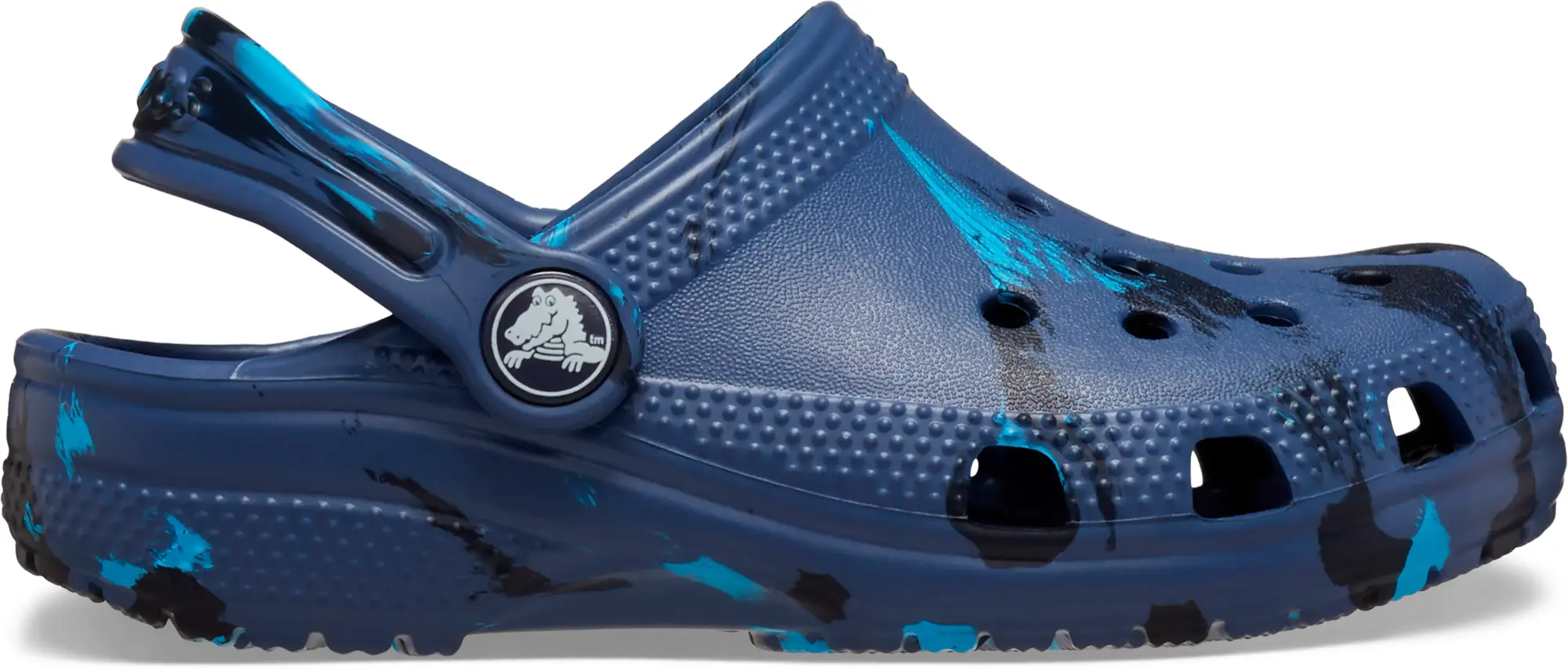 Crocs | Kids | Toddler Classic Marbled | Clogs | Navy / Multi | C5