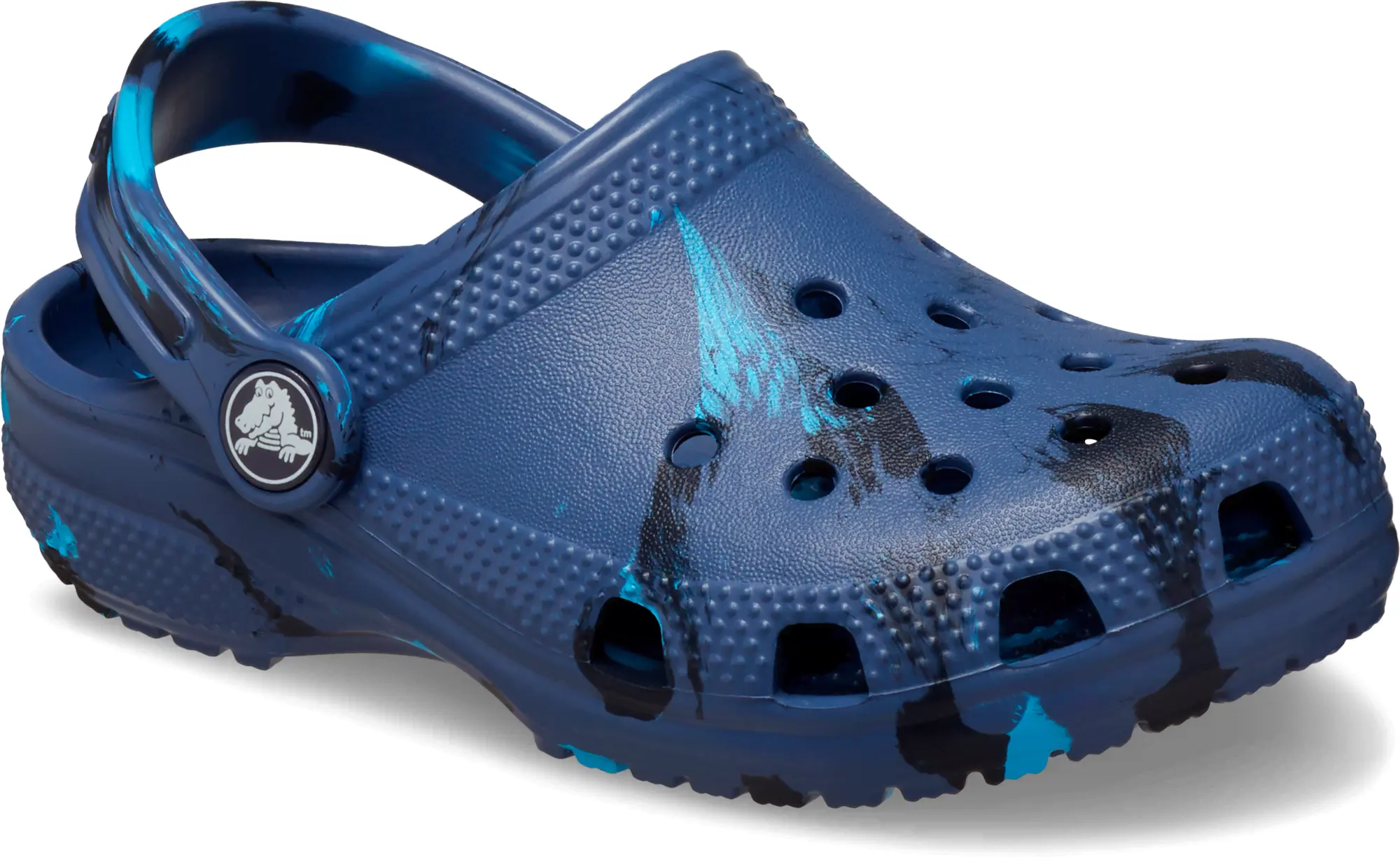 Crocs | Kids | Toddler Classic Marbled | Clogs | Navy / Multi | C5