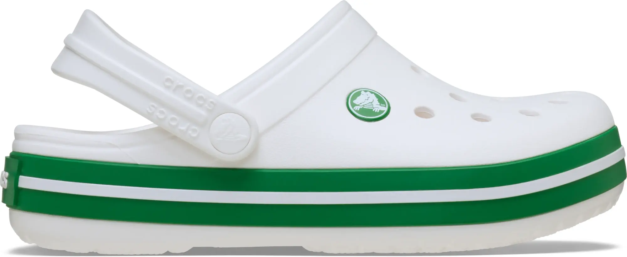 Crocs | Kids | Toddler Crocband™ | Clogs | White / Green Ivy | C4