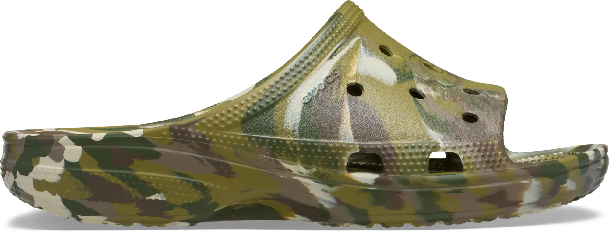 Crocs | Men | Classic Marbled Icon | Slides | Camouflage | 6