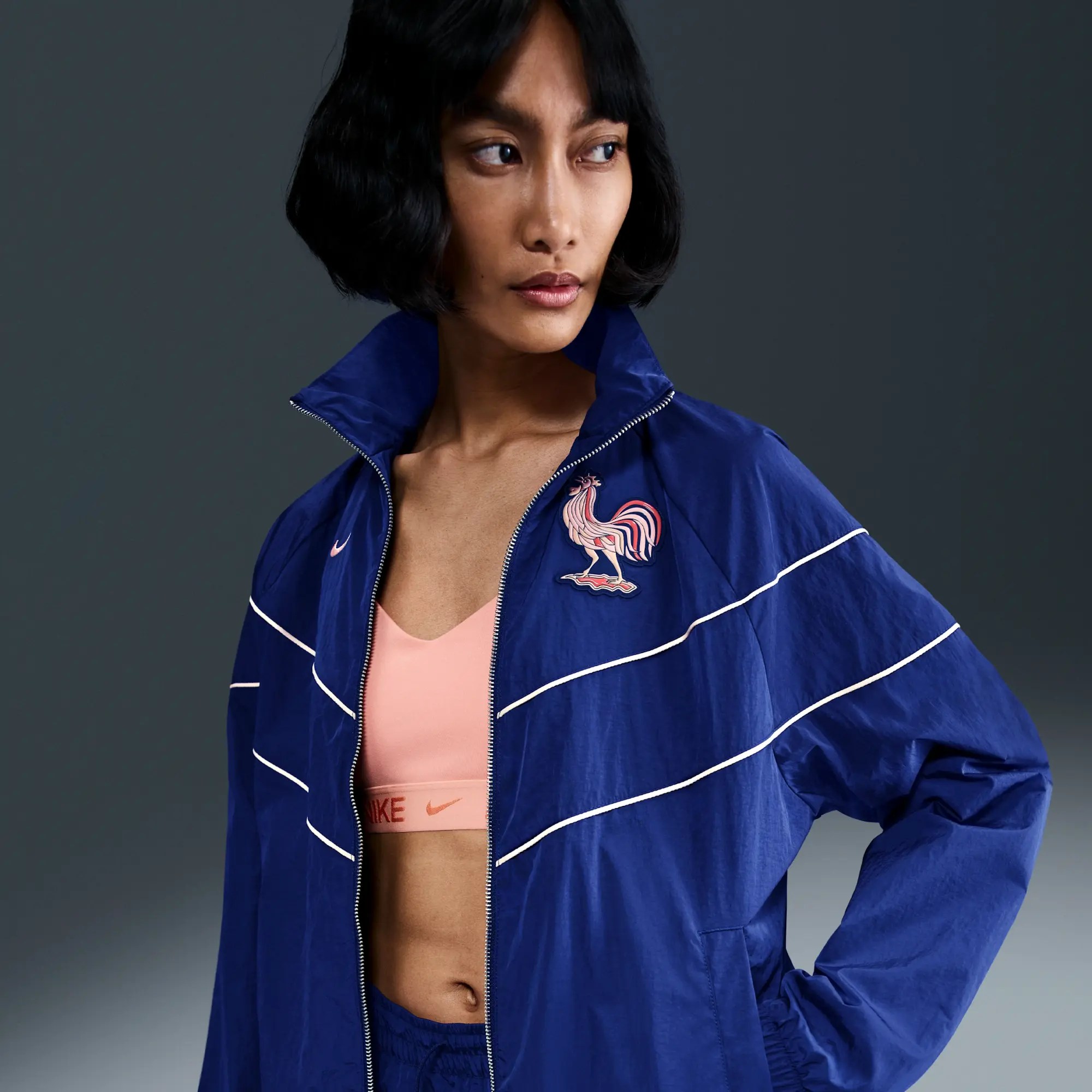 FFF Windrunner Women's Nike Football UV Woven Jacket - Blue - Nylon