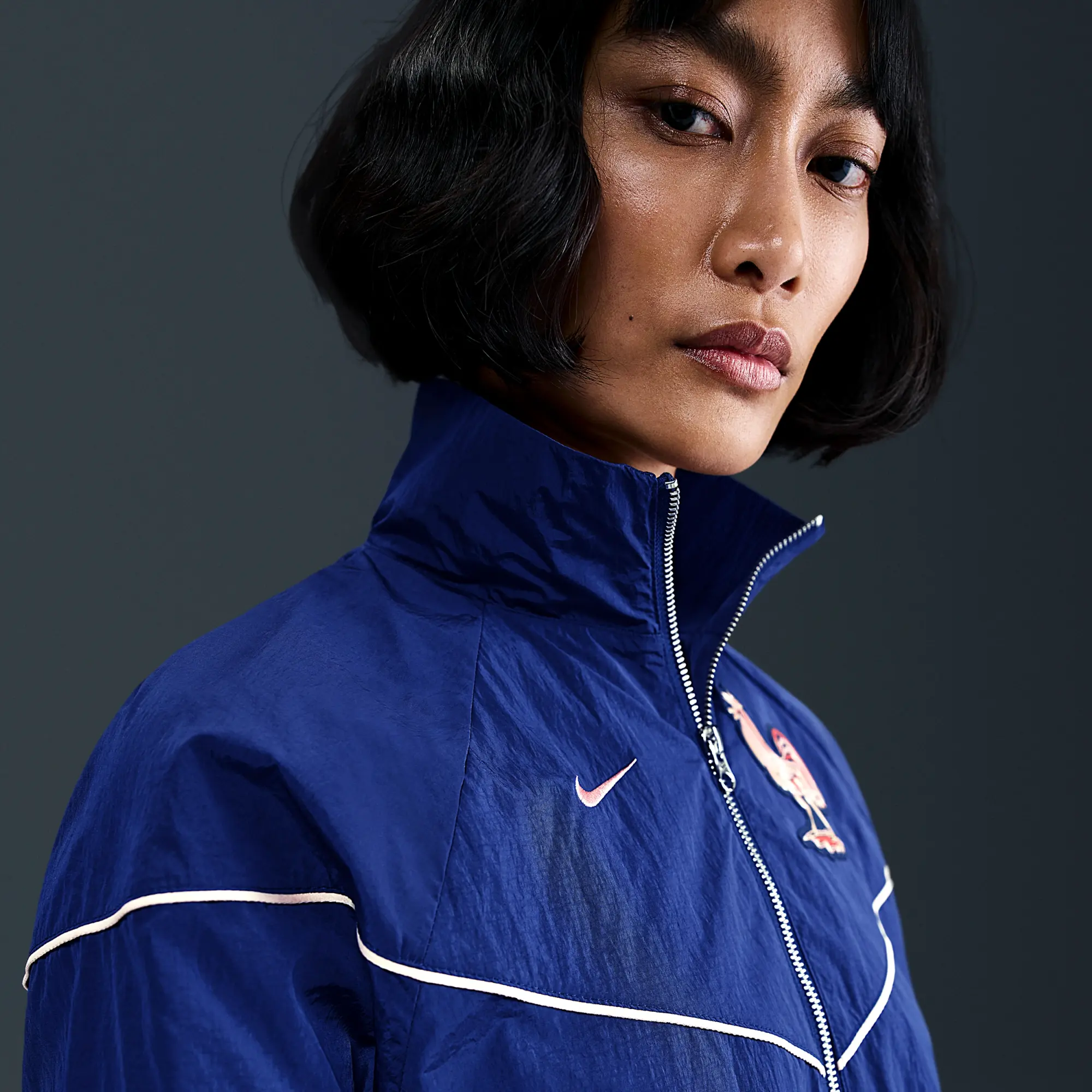 FFF Windrunner Women's Nike Football UV Woven Jacket - Blue - Nylon