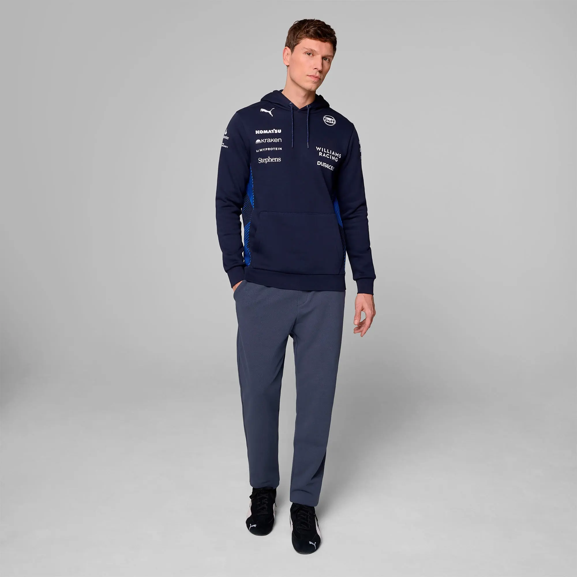 PUMA Williams Racing 2025 Replica Hoodie Men, Dark Blue, size 3XL