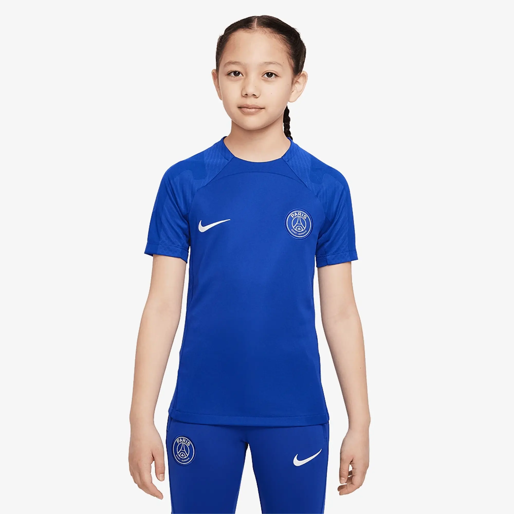 Nike Paris Saint Germain Kids 22 23 Champions League Dri Fit Strike SS Top