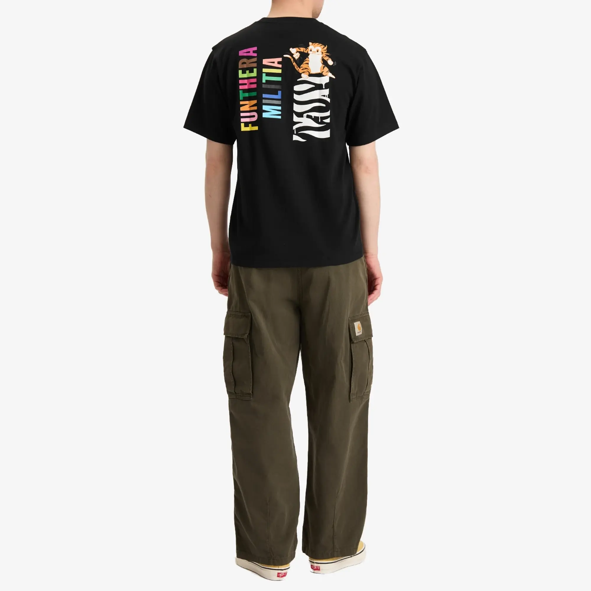 A Bathing Ape Men's Colors Tiger Tee Black