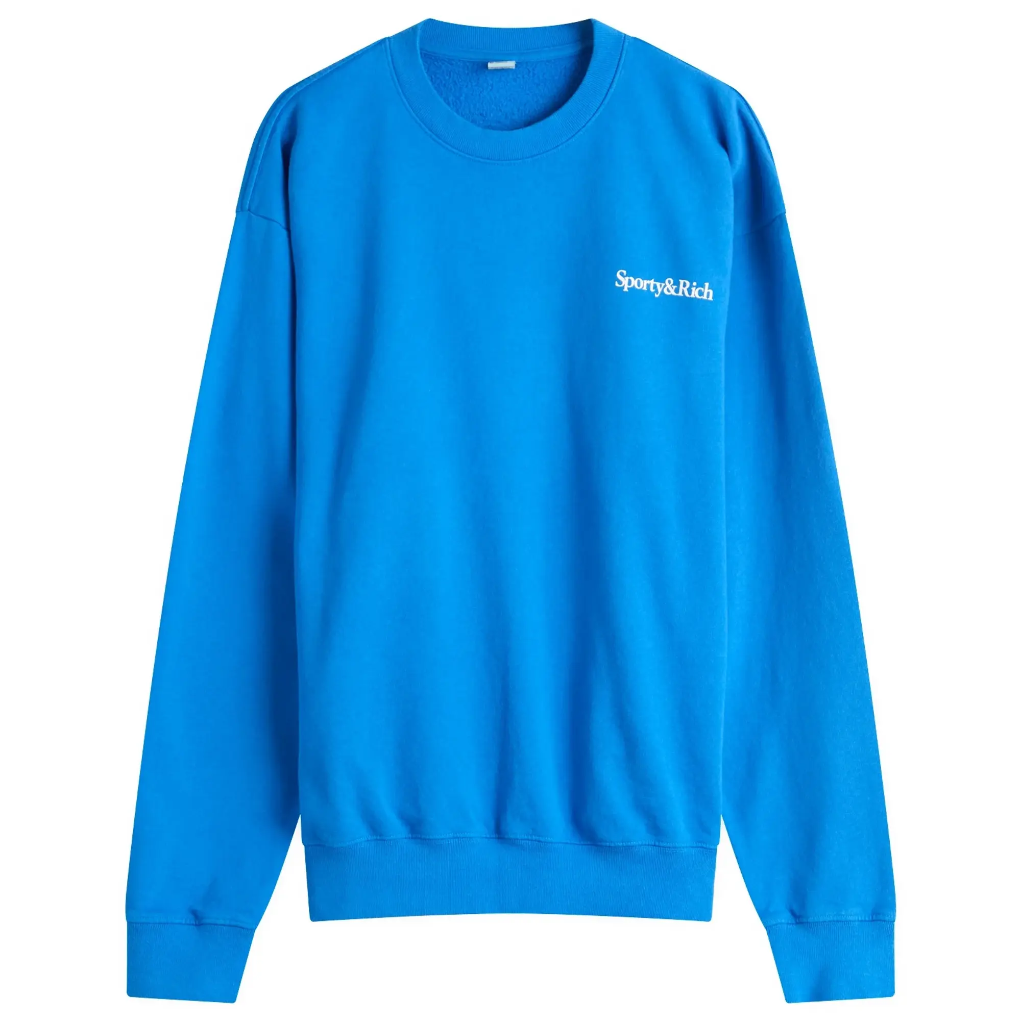 Sporty & Rich Women's Health is Wealth Crew Sweatshirt Paris Blue