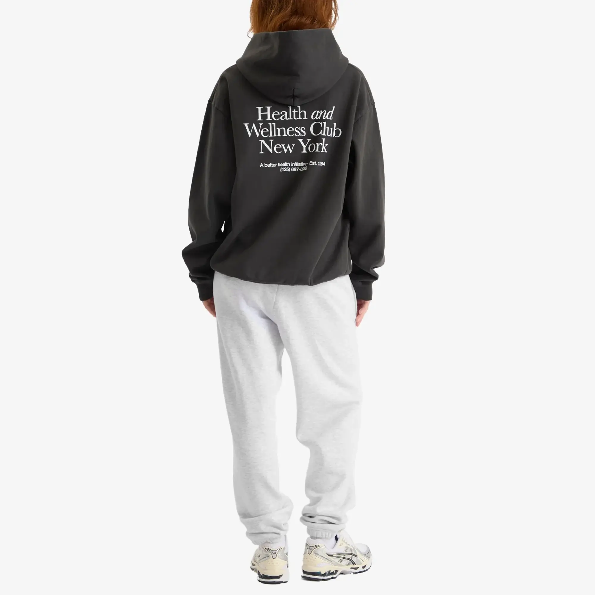 Sporty & Rich Women's HWCNY Hoodie Faded Black