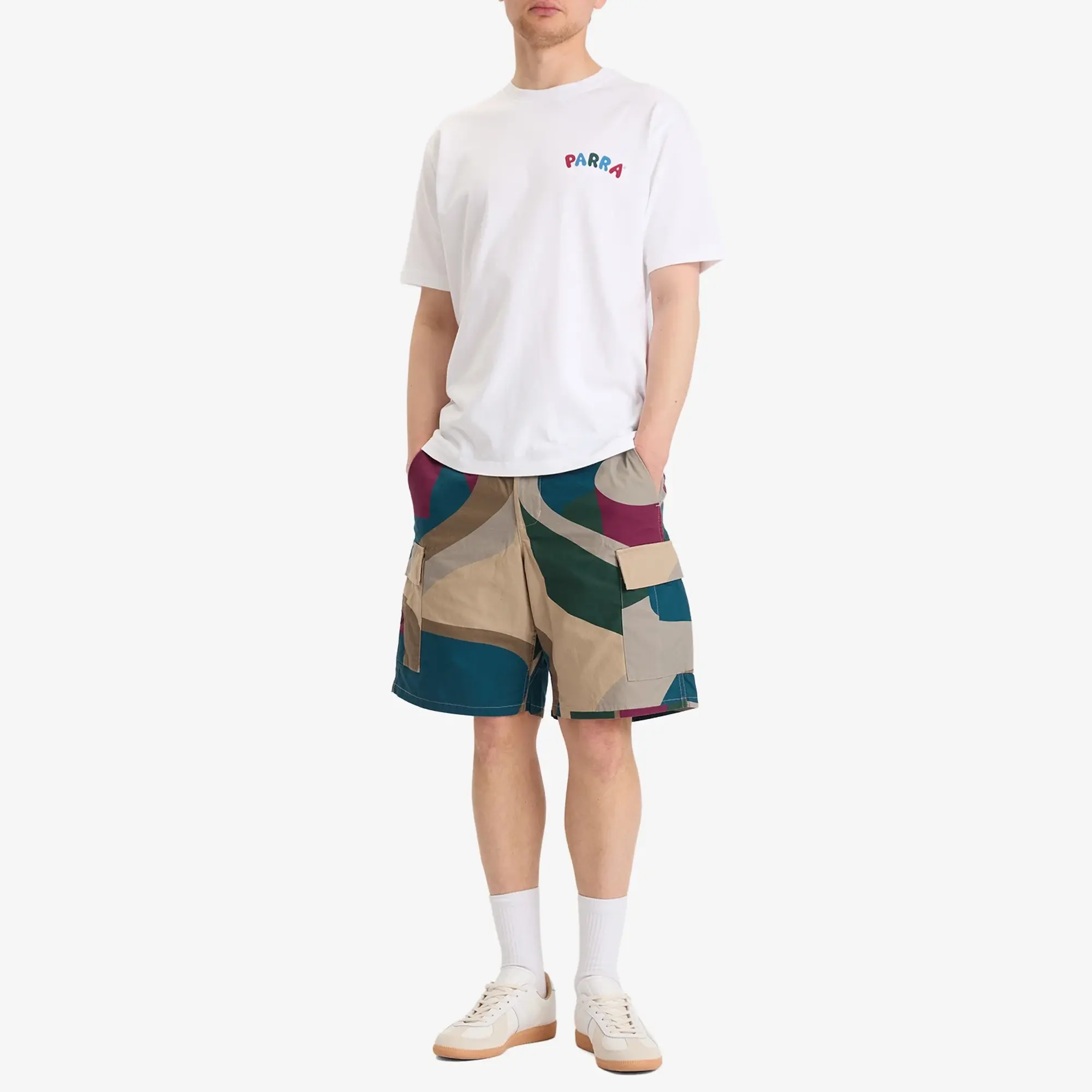 By Parra Men's The Wall Camo Shorts Sand