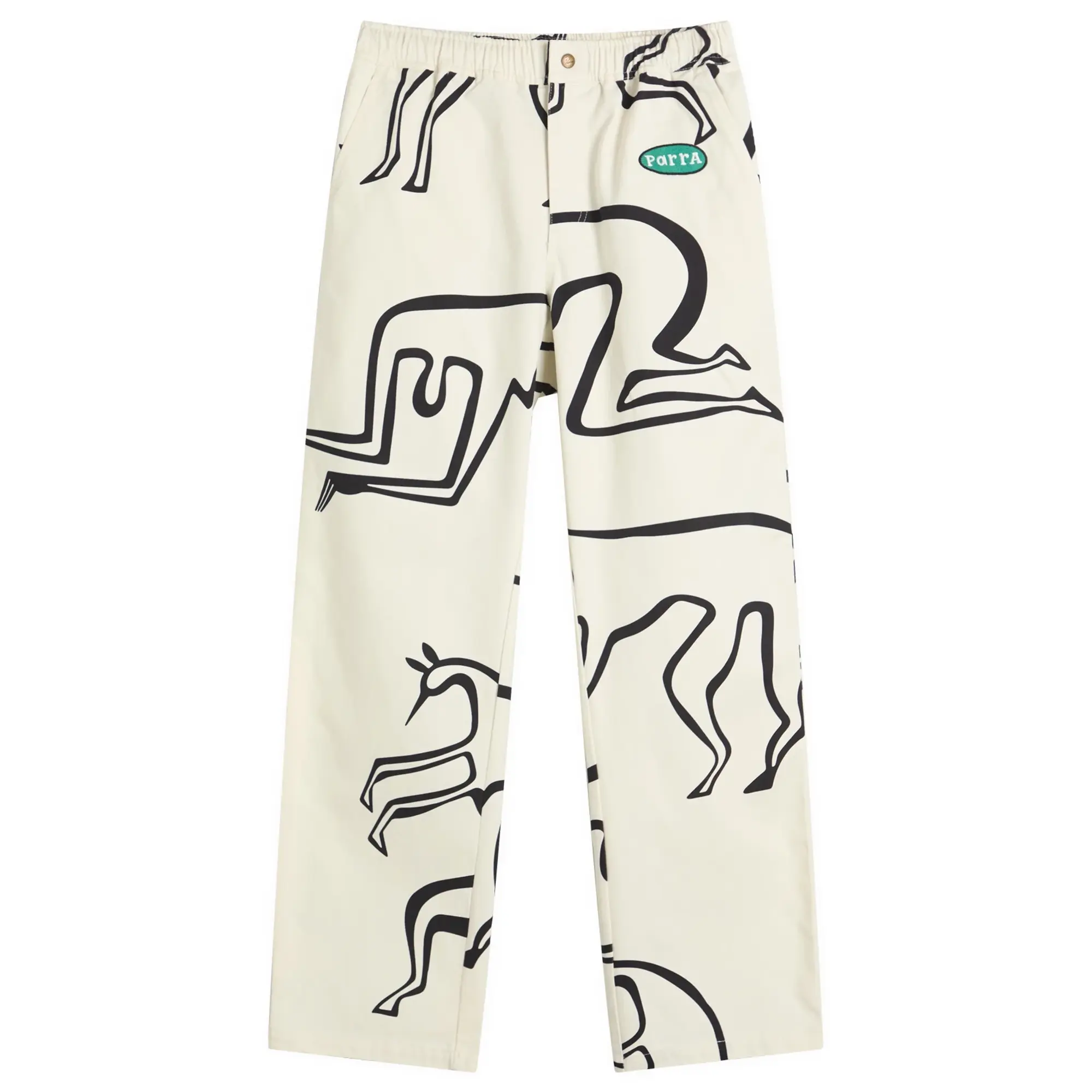 By Parra Men's Yoga Walks Trousers White