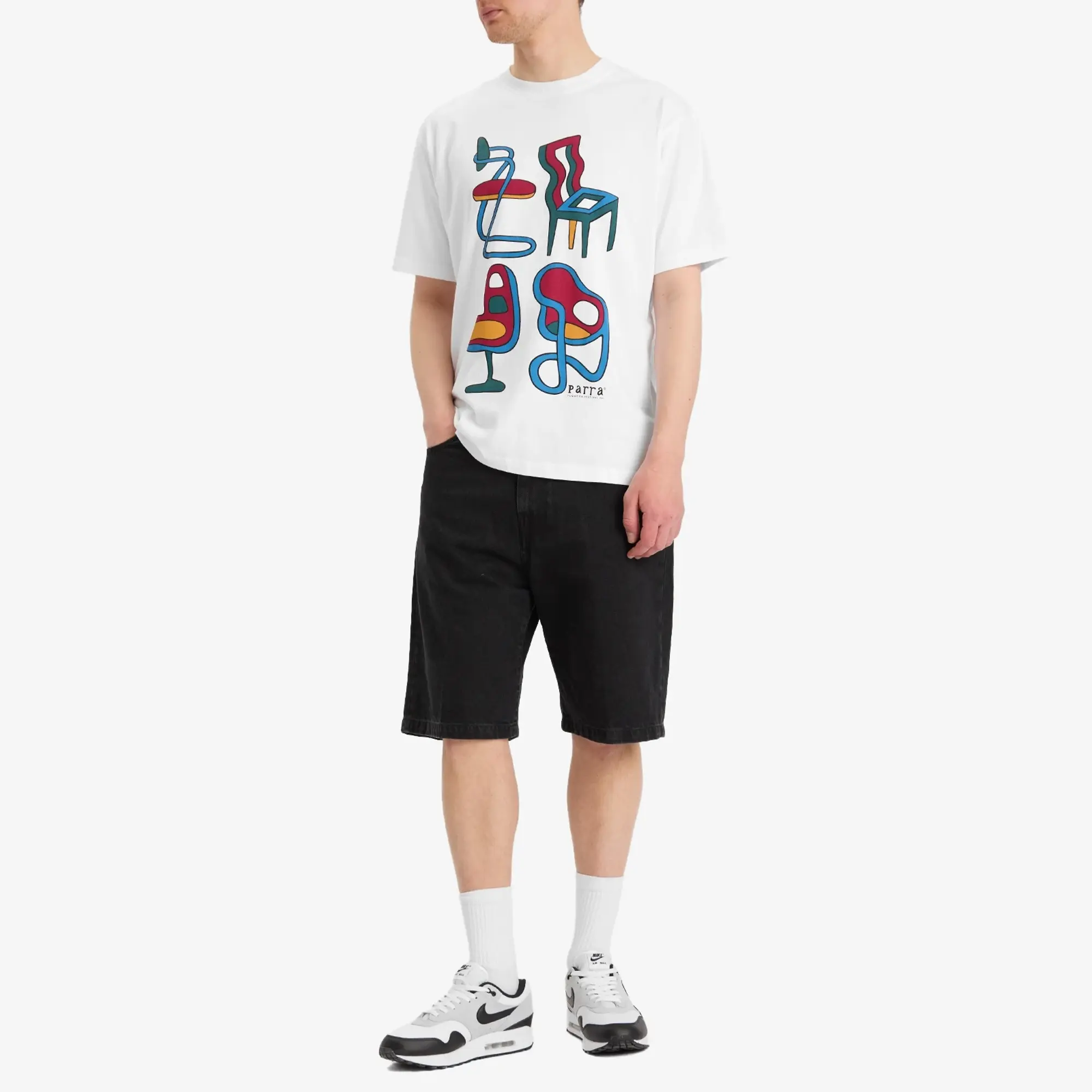 By Parra Men's Unreasonable Chairs T-Shirt White