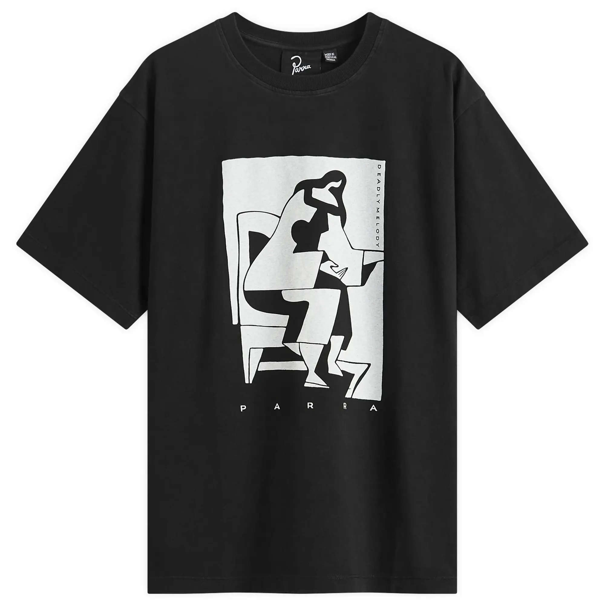 By Parra Men's The Confession T-Shirt Washed Black