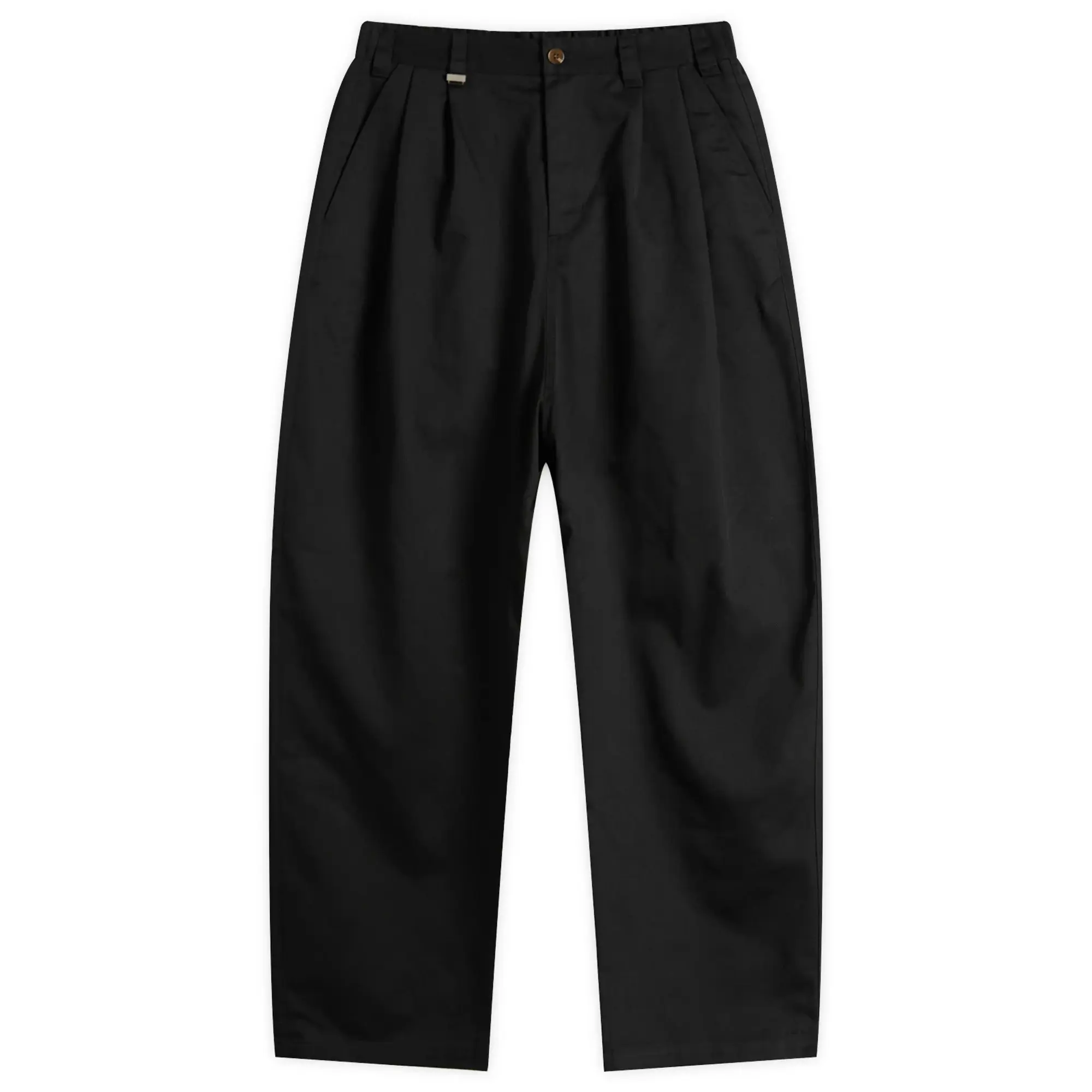 Metalwood Studio Men's Elastic Waist Baggy Pants Black