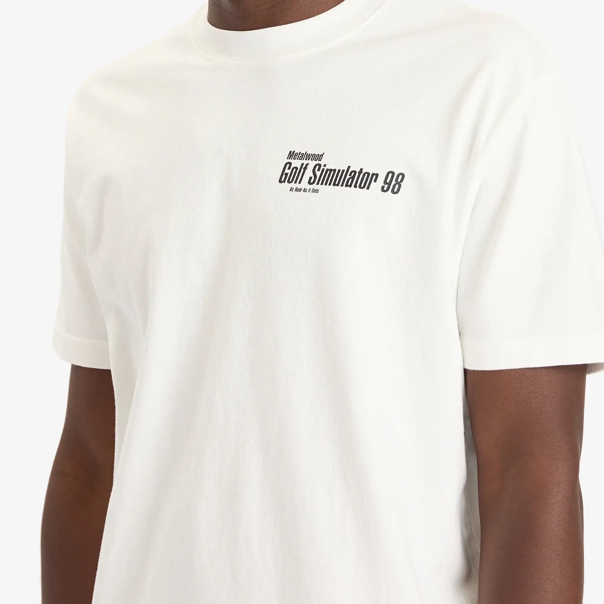 Metalwood Studio Men's Simulator 98 T-Shirt White