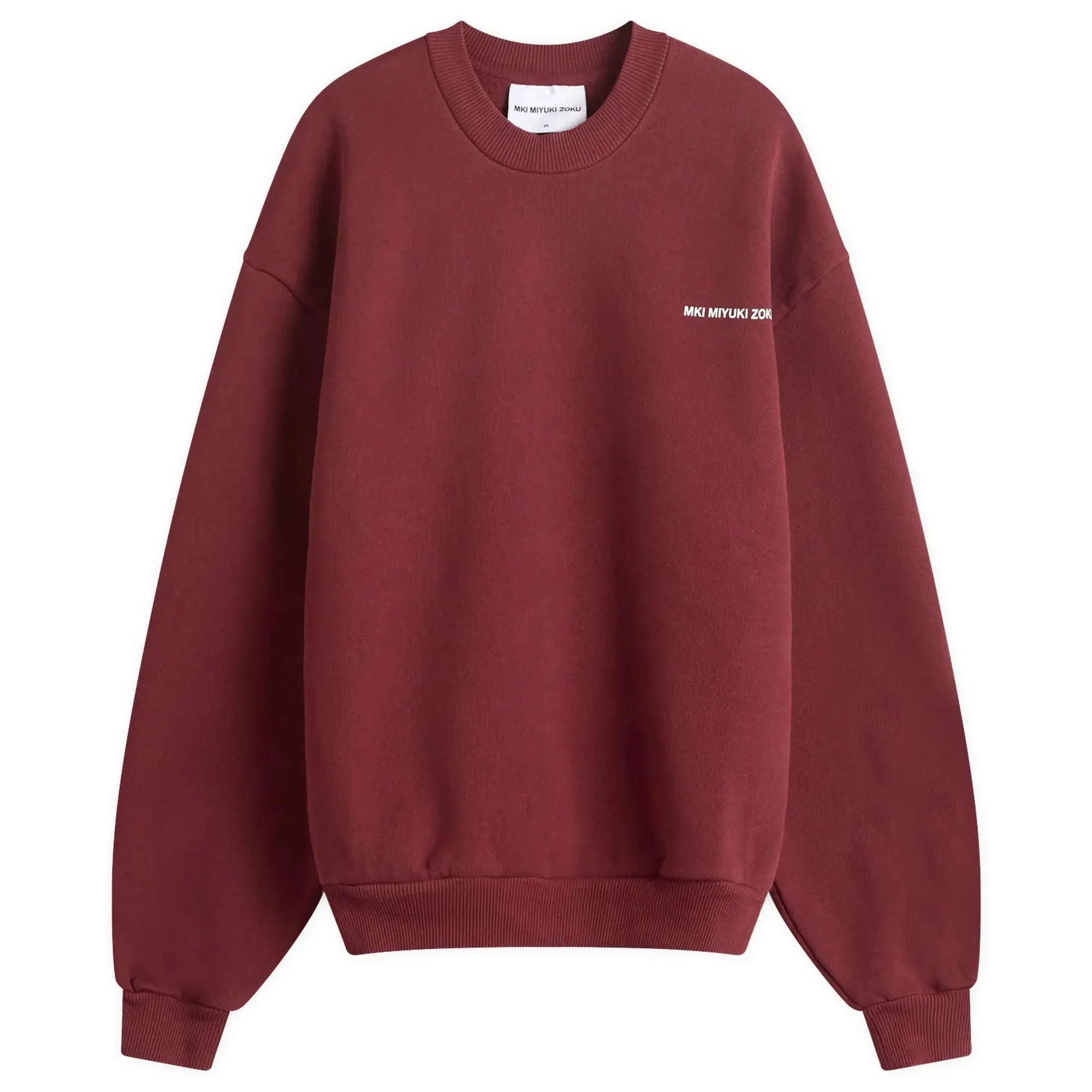MKI Women's Uniform Crew Neck Sweatshirt Presented by END. Burgundy/White
