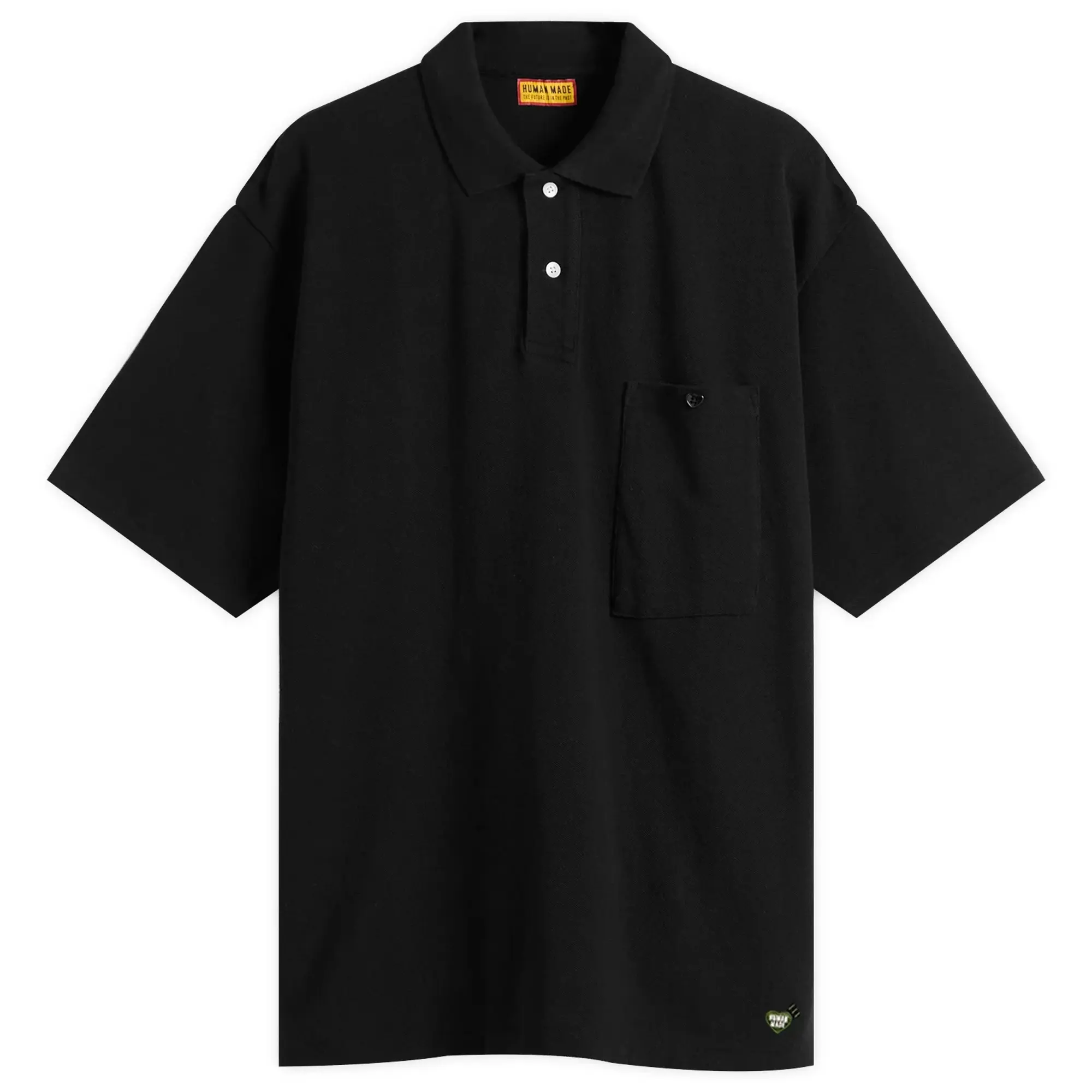 Human Made Men's Heart Polo Shirt Black