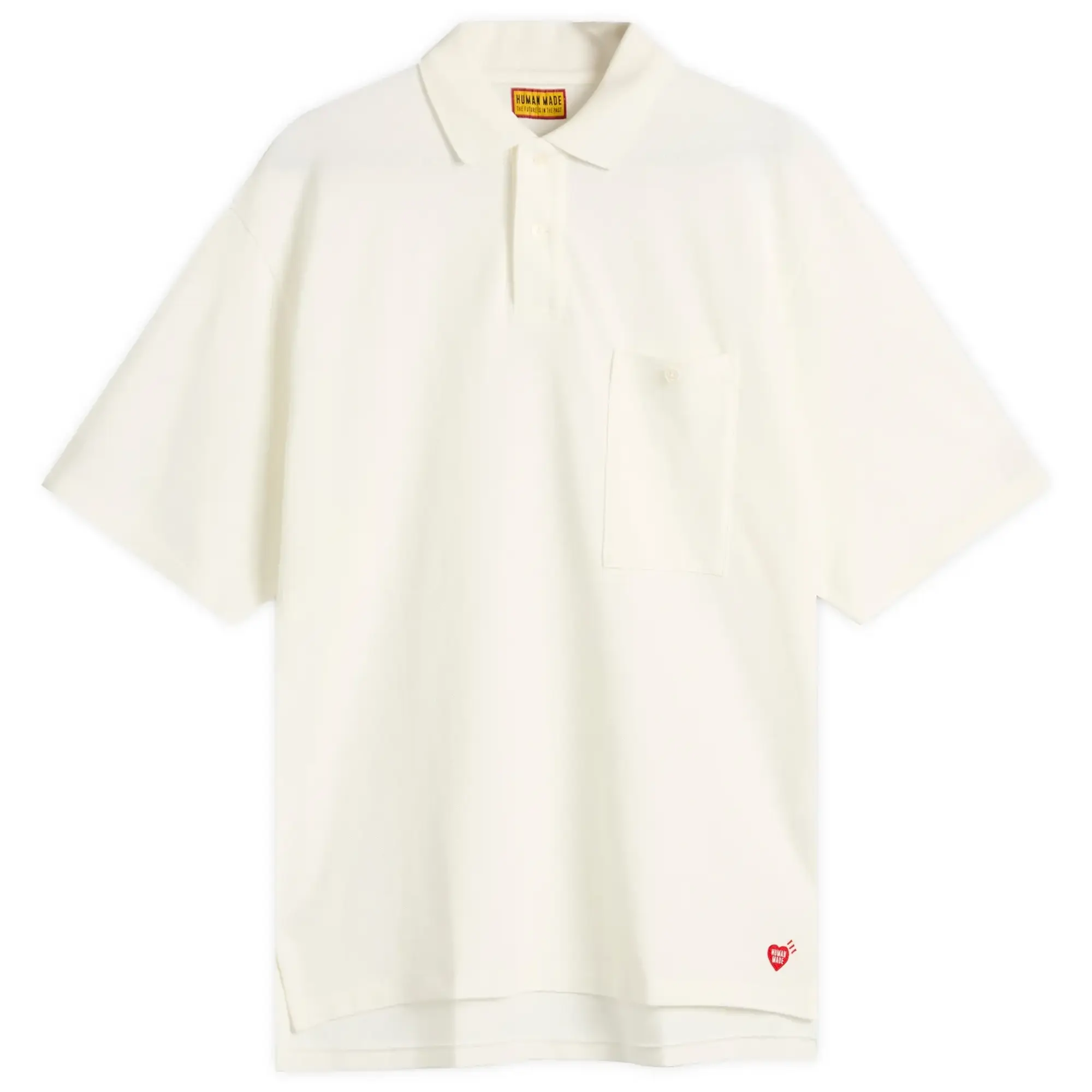 Human Made Men's Heart Polo Shirt White