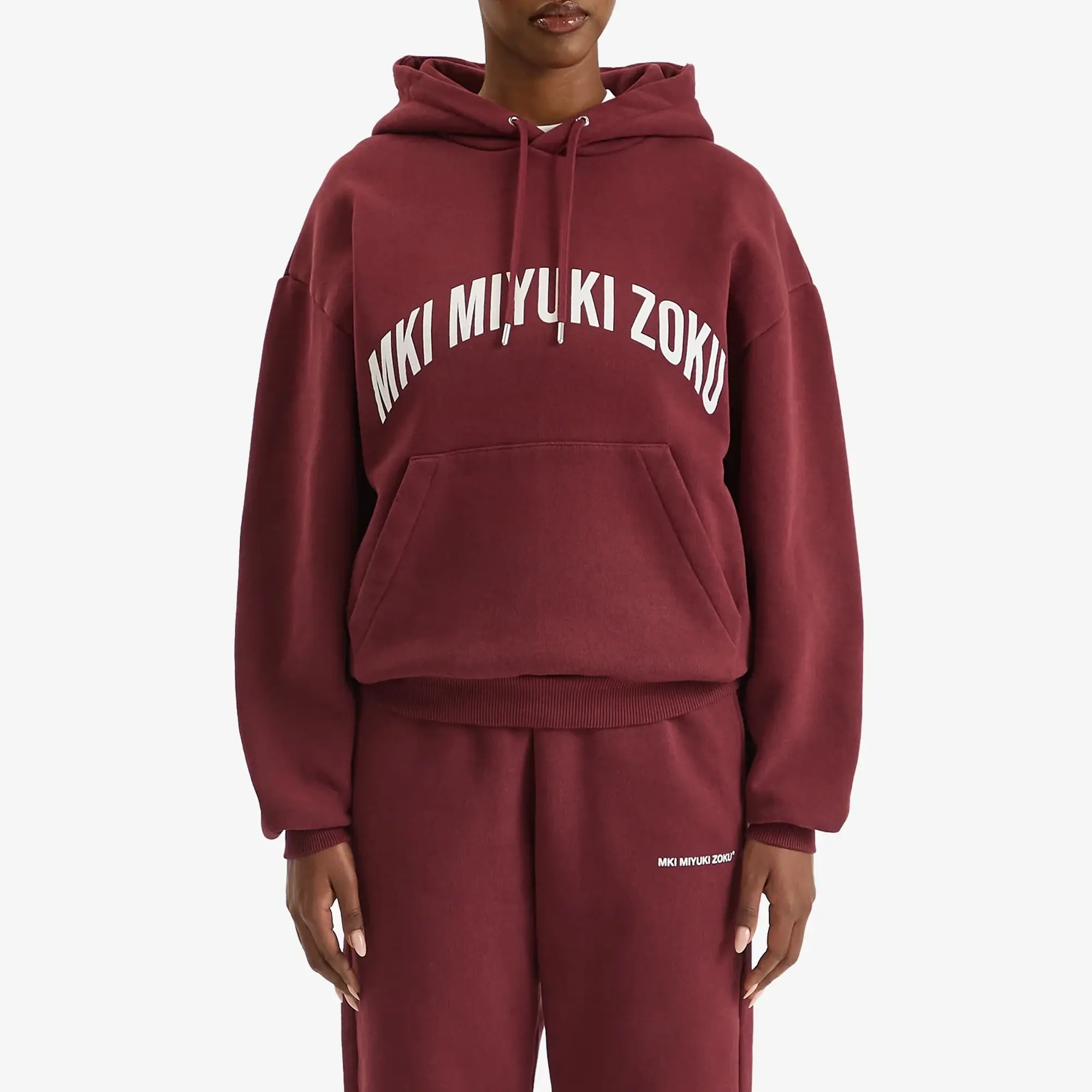 MKI Women's Arch Hoodie Presented by END. Burgundy/White