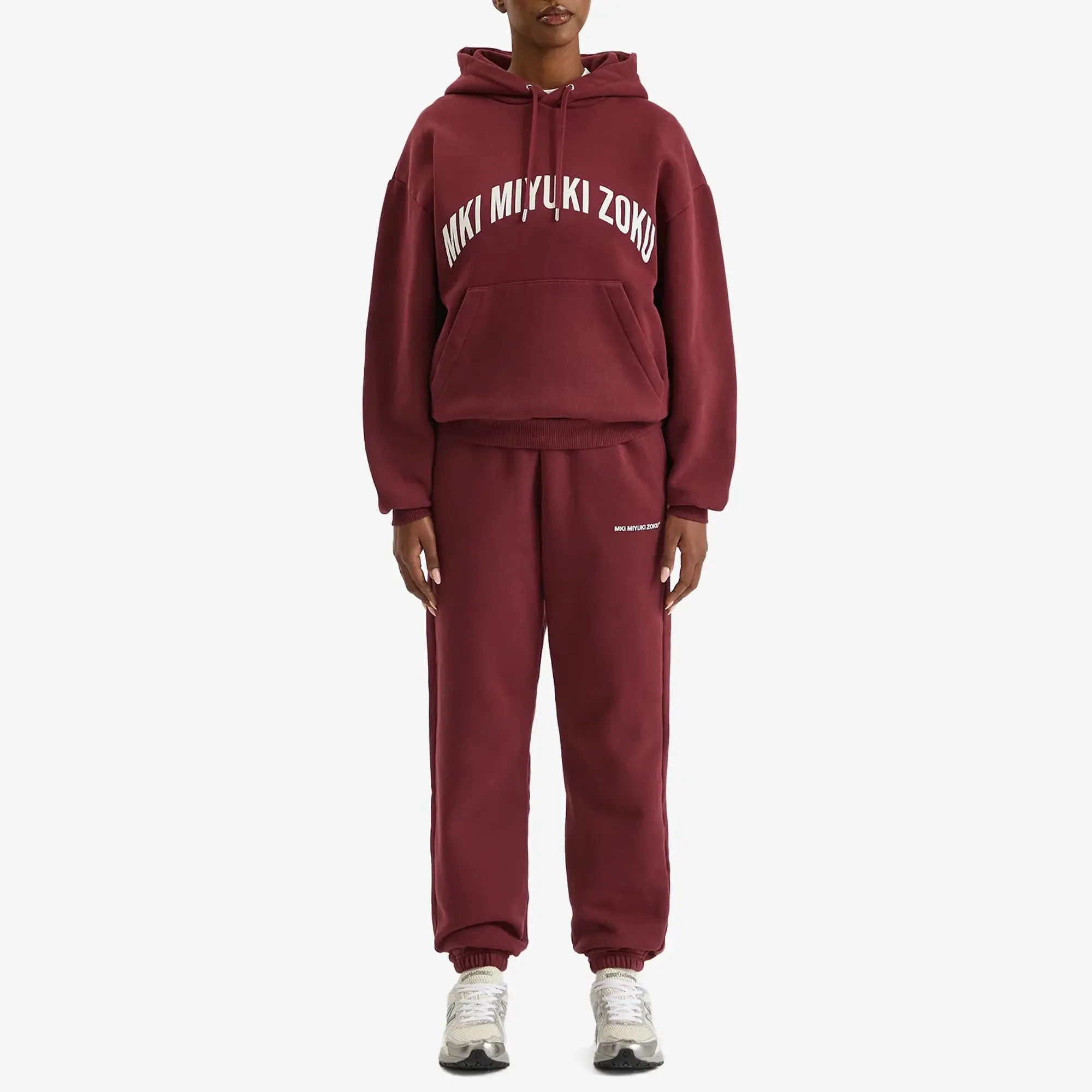 MKI Women's Arch Hoodie Presented by END. Burgundy/White