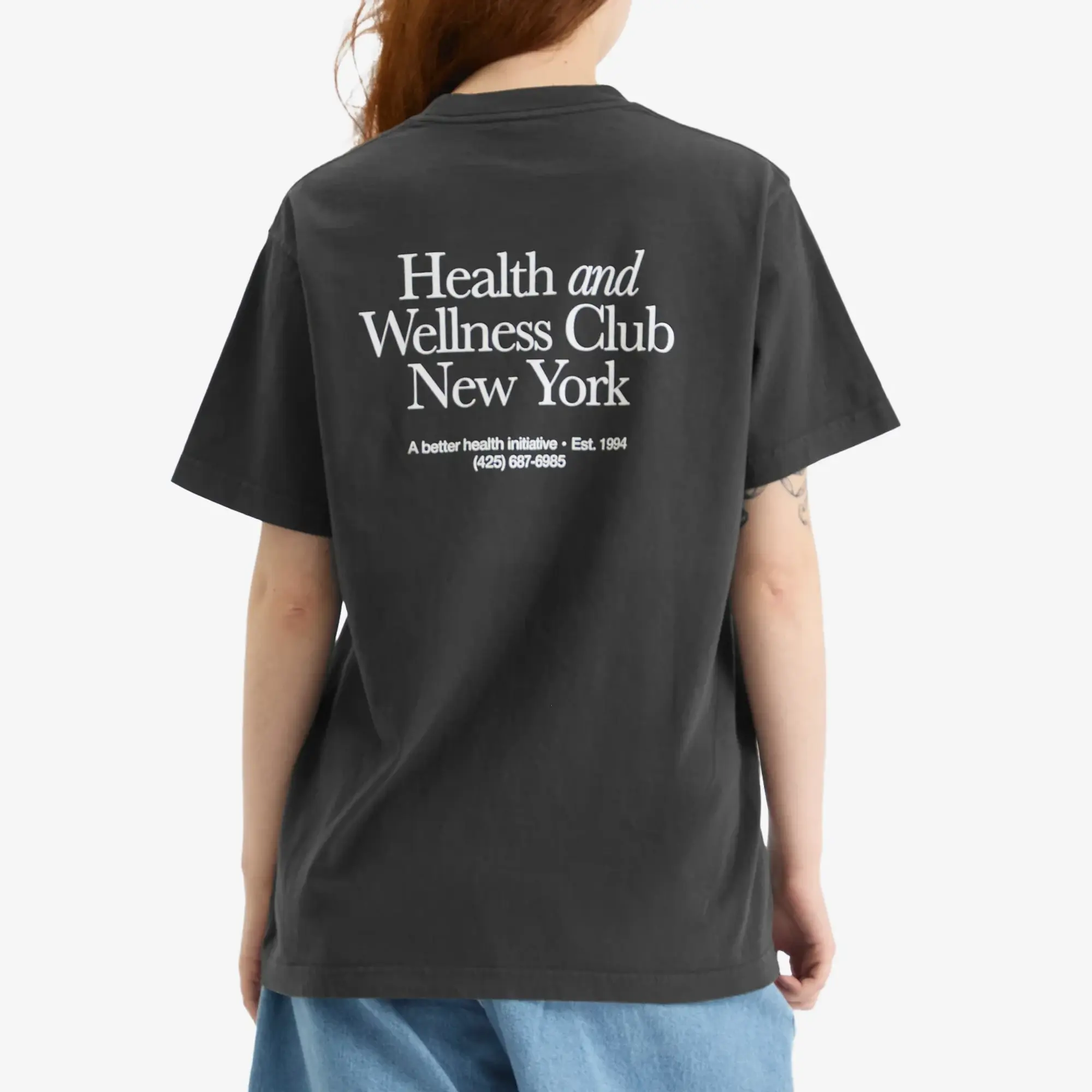 Sporty & Rich Women's HWCNY T-Shirt Faded Black
