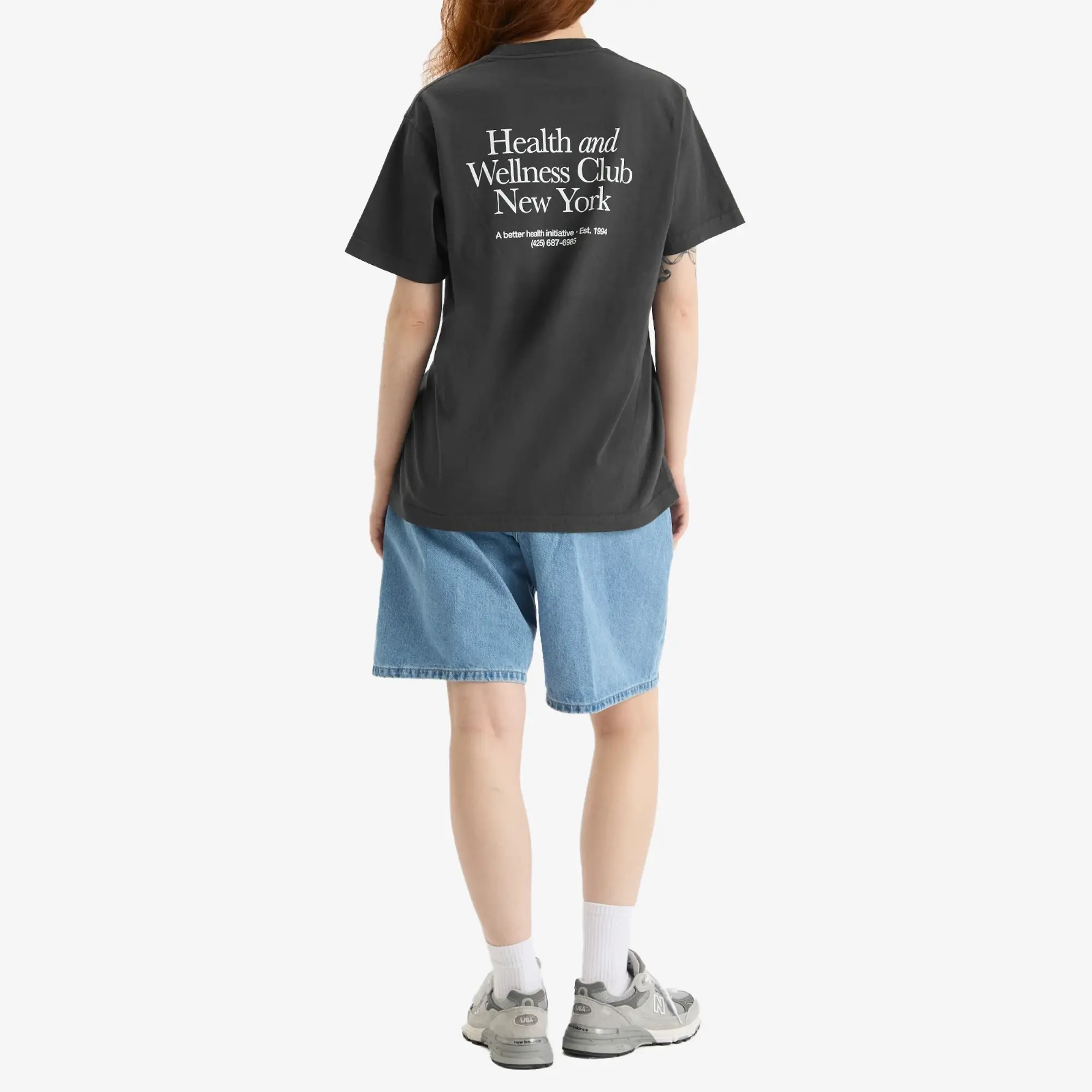 Sporty & Rich Women's HWCNY T-Shirt Faded Black