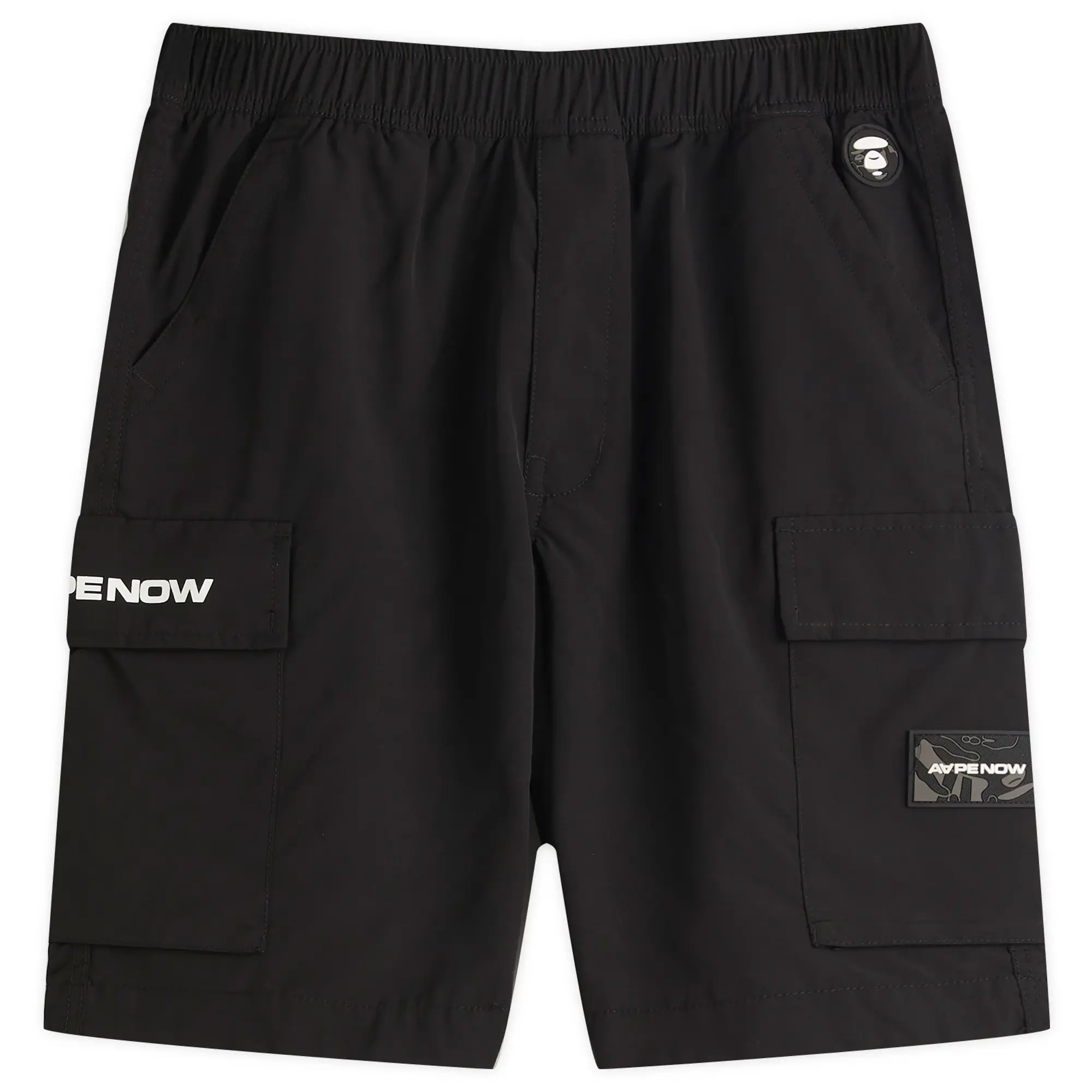 AAPE Now Loose Fit Cargo Shorts Black