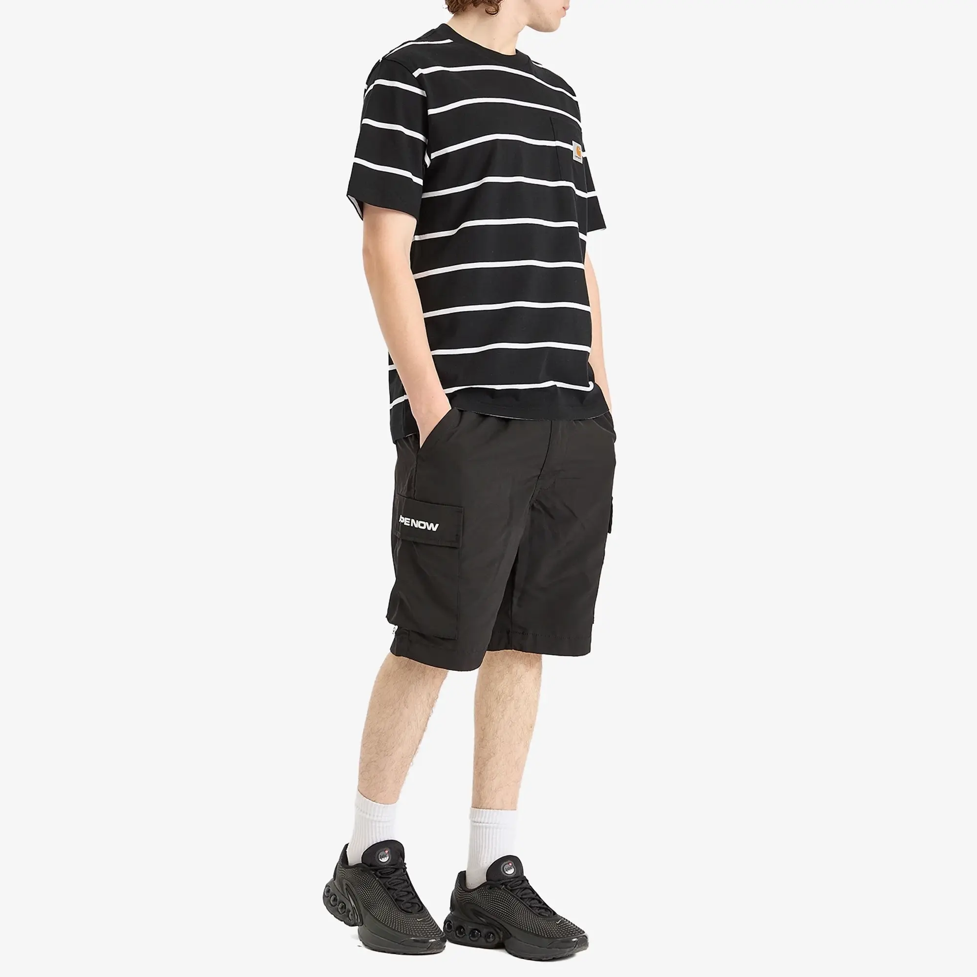 AAPE Now Loose Fit Cargo Shorts Black
