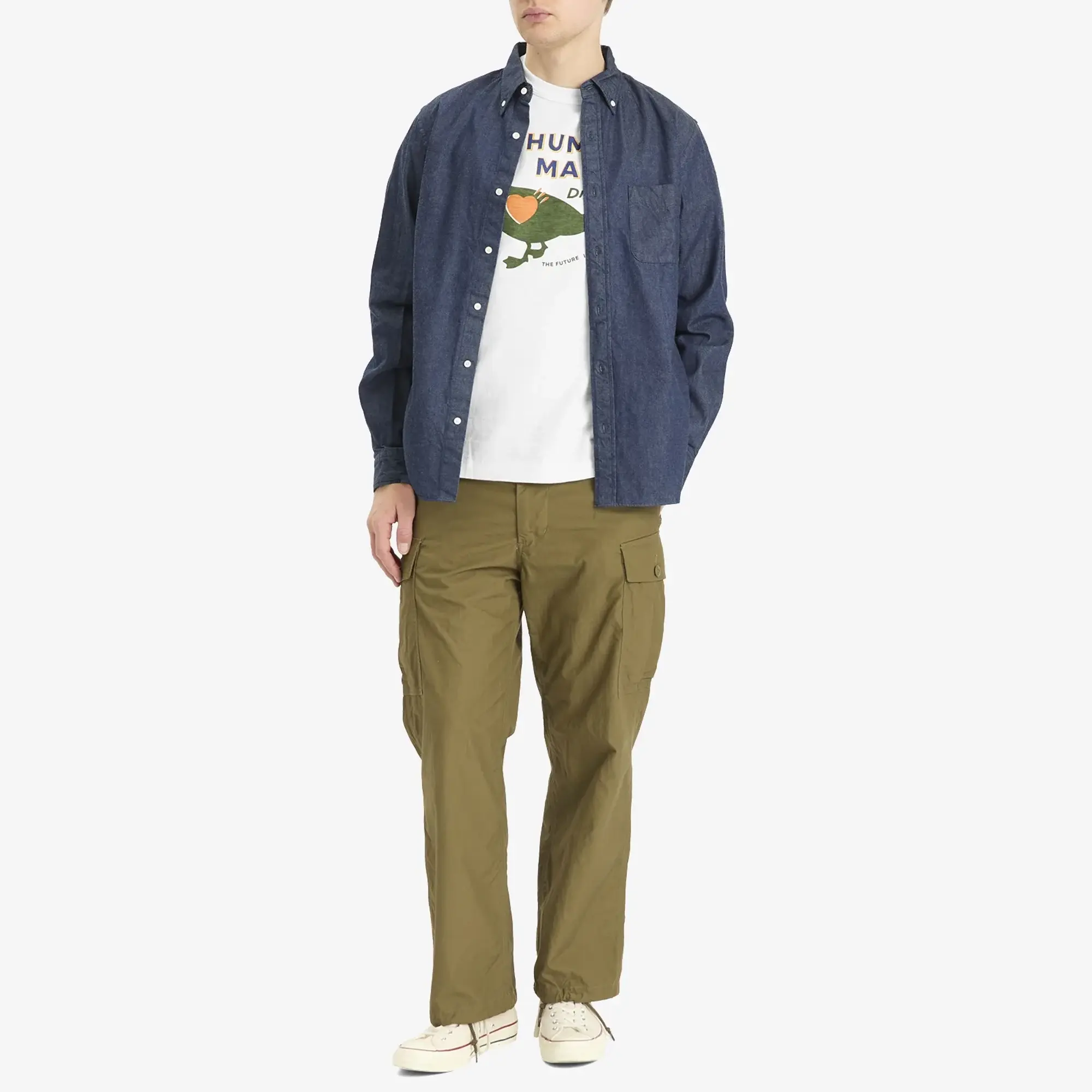 Human Made Men's Duck Dry Alls T-Shirt White