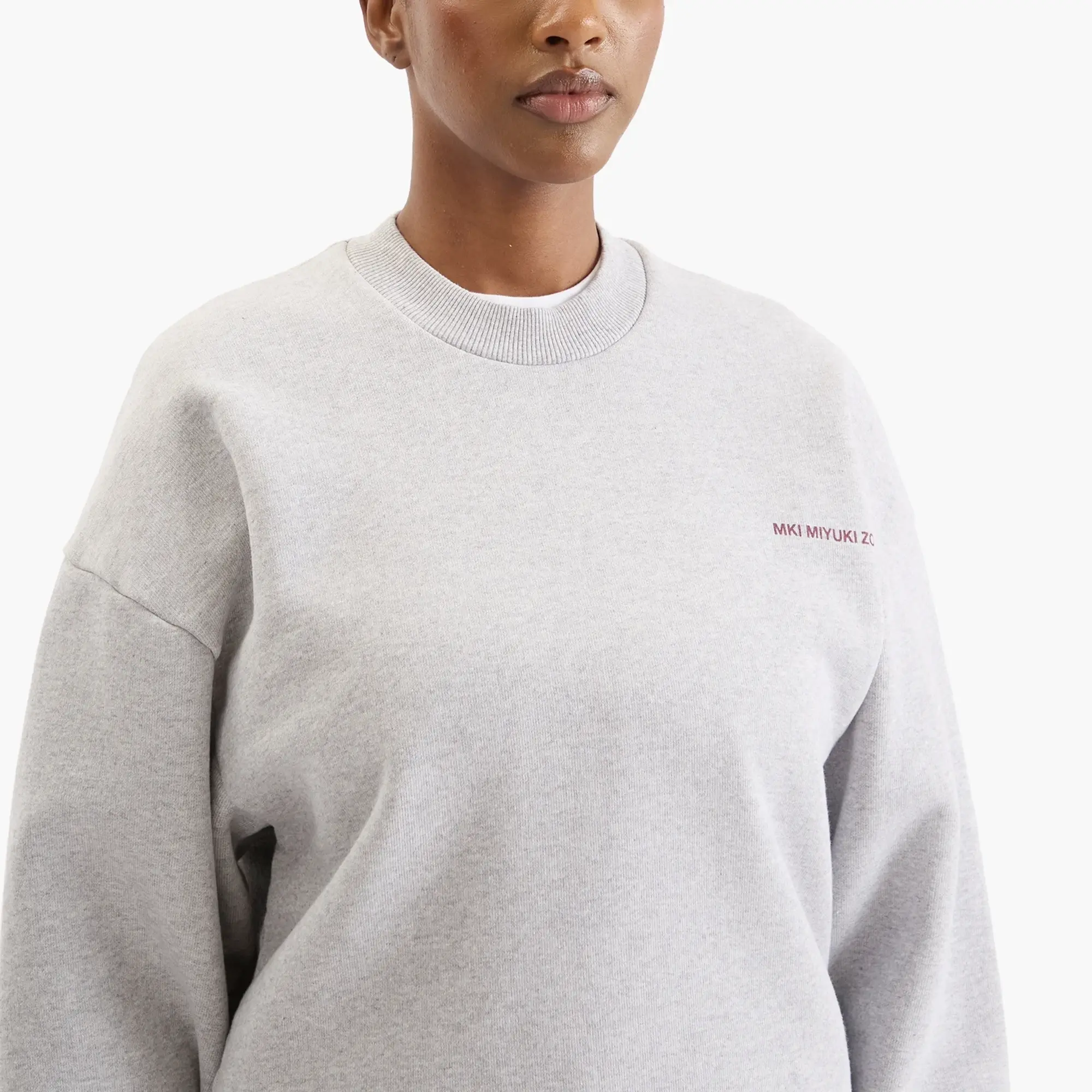 MKI Women's Uniform Crew Neck Sweatshirt Presented by END. Grey/Burgundy