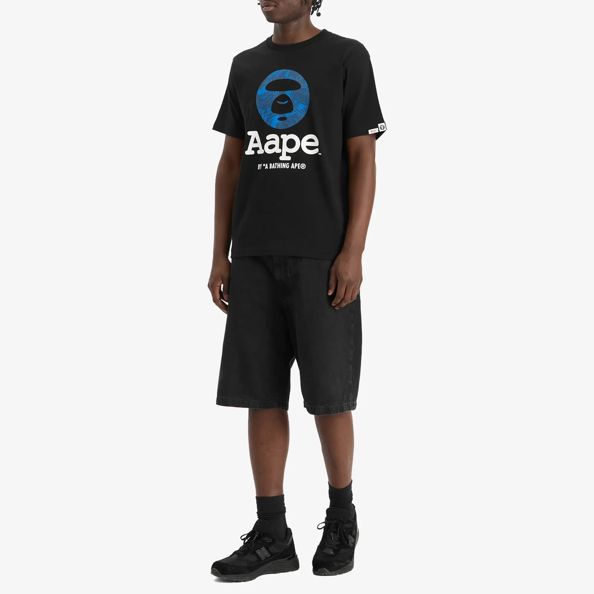 AAPE OG Moonface T-Shirt Black
