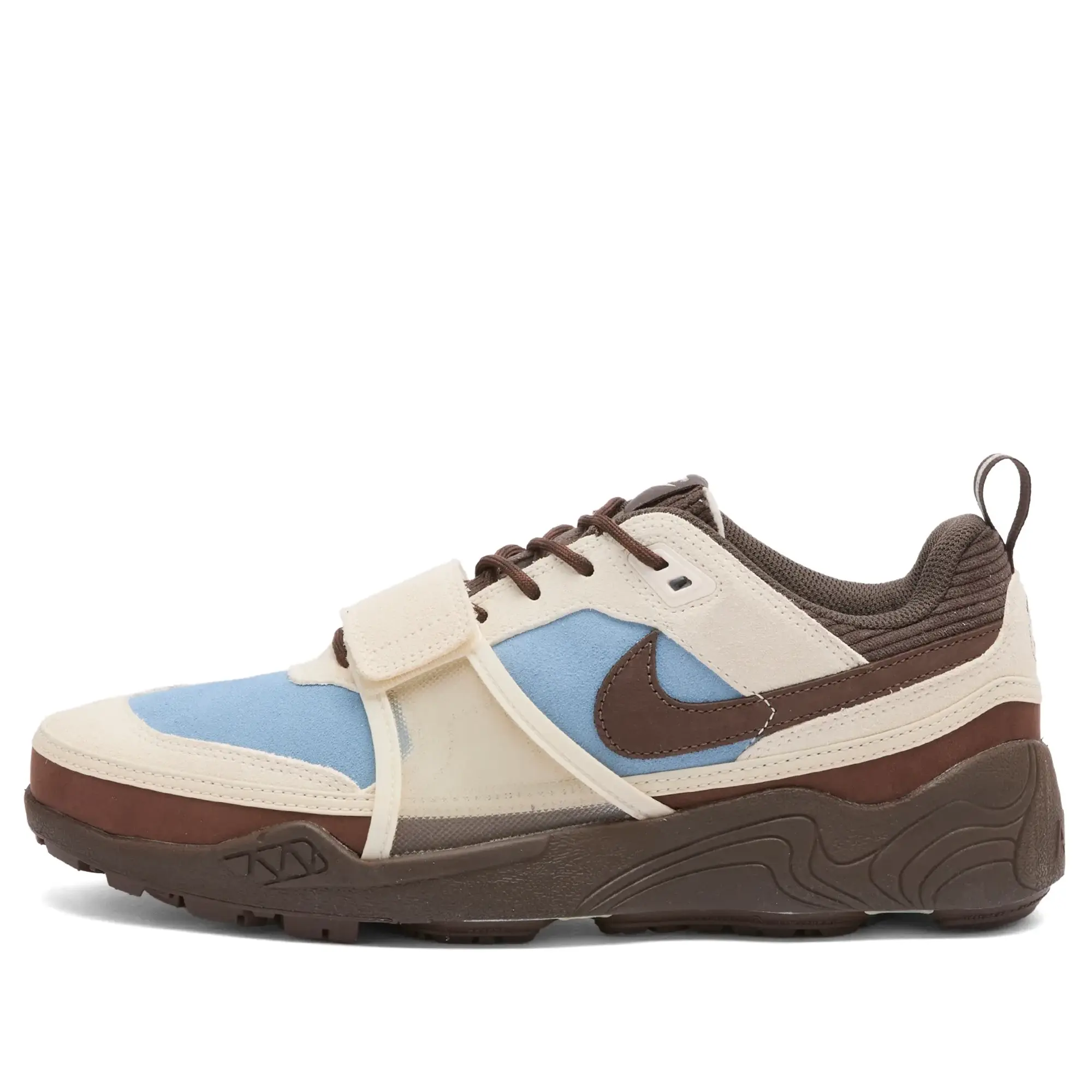 Nike x Travis Scott Zoom Field Jaxx Sneaker Blue/Brown/Ivory