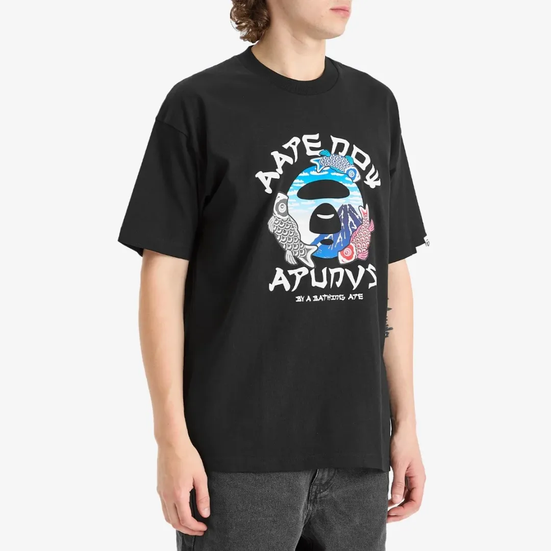 AAPE Japan T-Shirt Black | AAPTEM1637XX-BLK | FOOTY.COM
