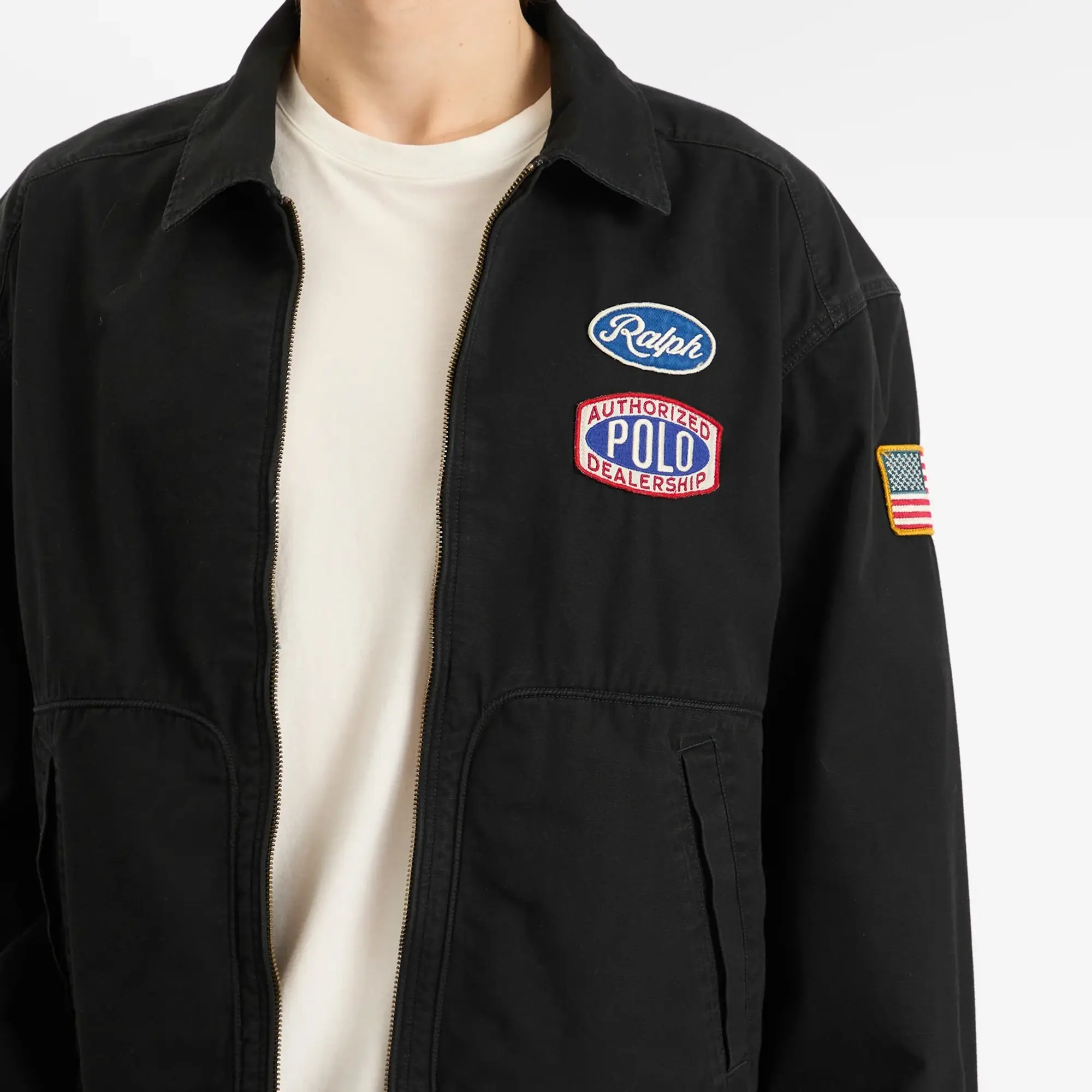 Polo Ralph Lauren Men's Ralph's Garage Work Jacket Polo Black