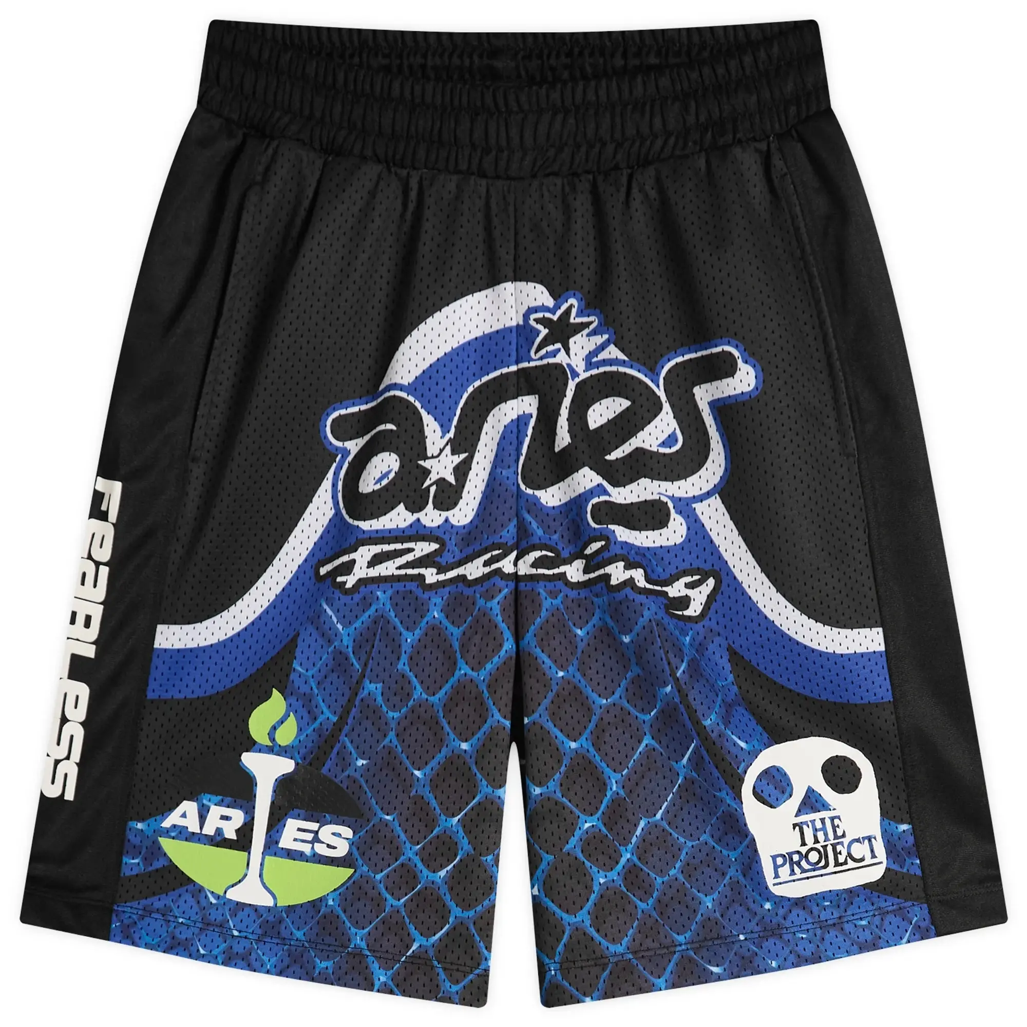END. x Aries Moto Dodgem Airtex Short Black/Blue