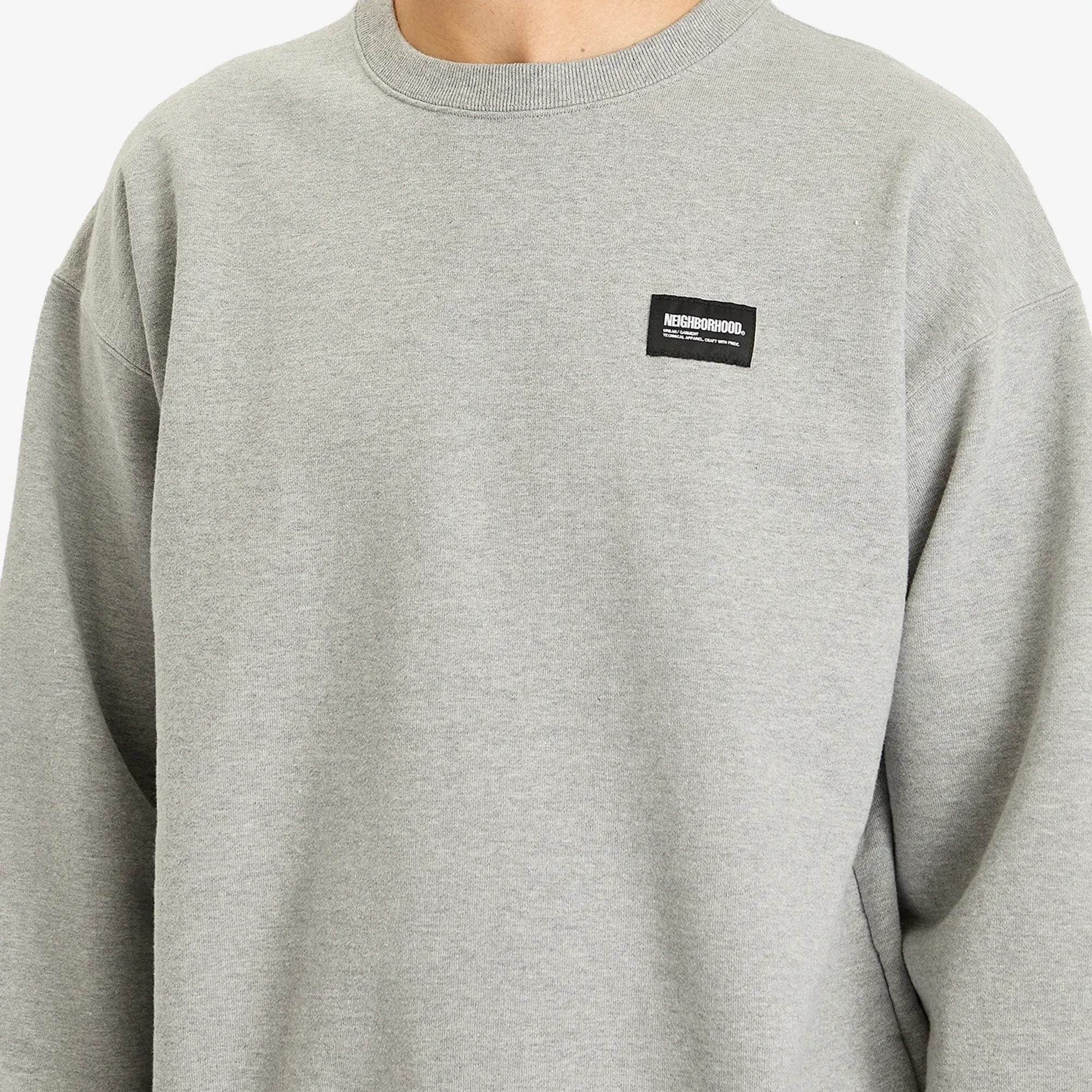 neighborhood plain sweat shirt LS Neighborhood Men\u0027s Plain Sweatshirt Gray | 251UWNH-CSM01-GRY