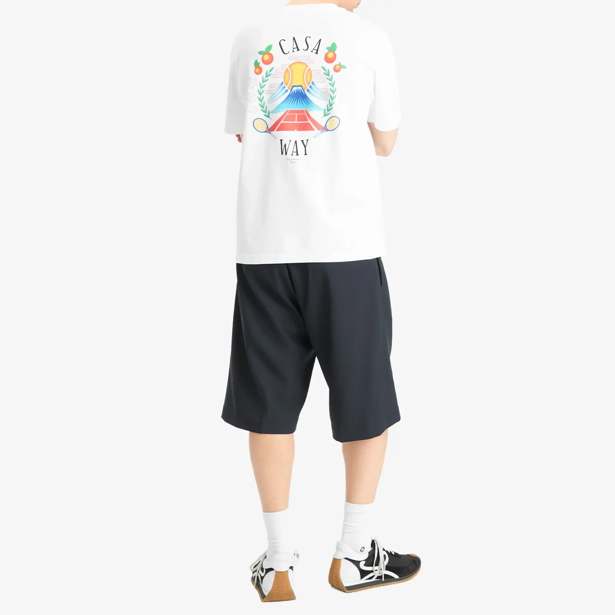 Casablanca Men's Casa Way Mountain Printed T-Shirt White