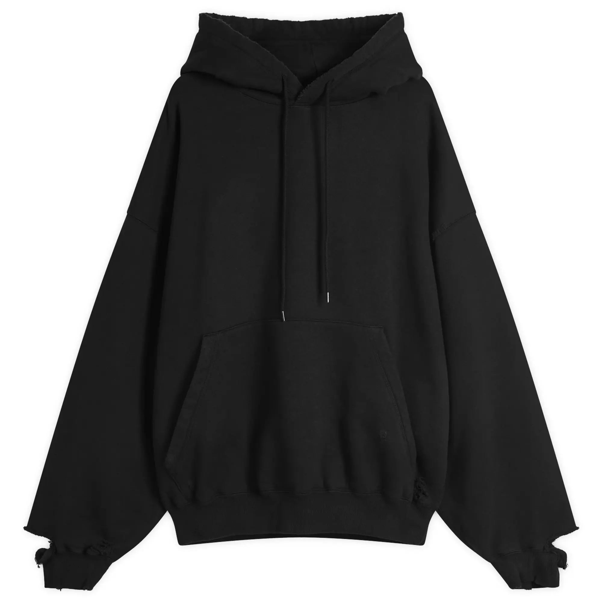 Cole Buxton Men's Distressed Pocket Hoodie Black