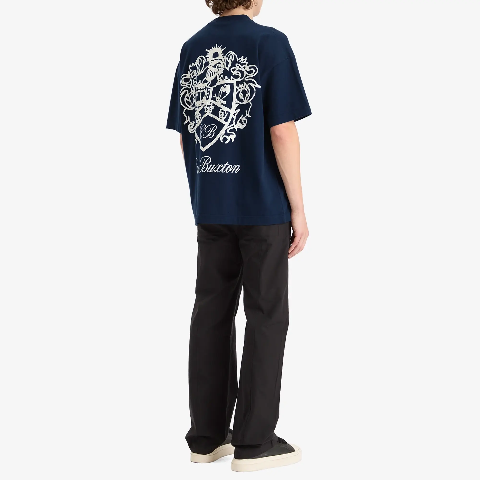 Cole Buxton Men's Collegiate Crest T-Shirt Navy