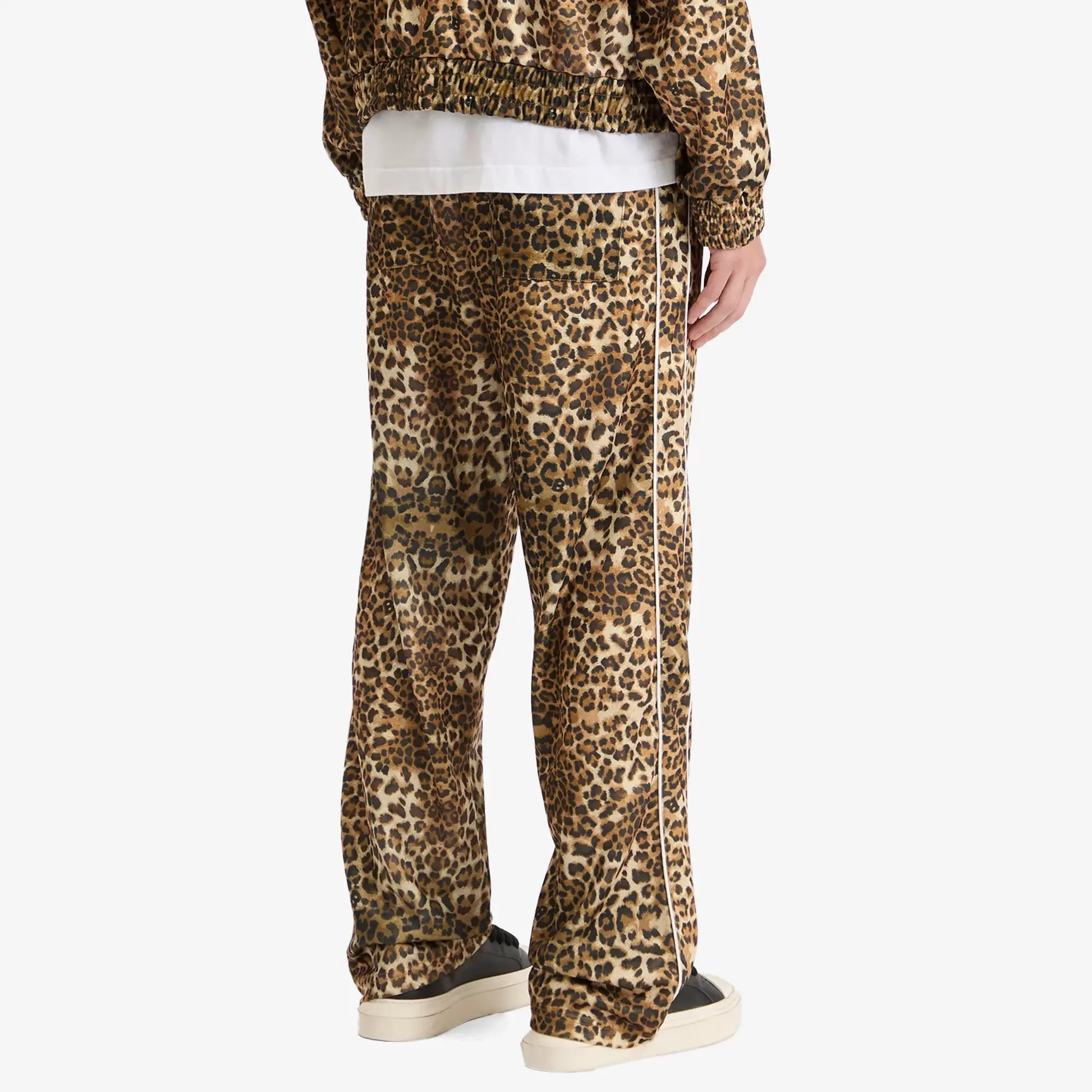 Cole Buxton Men's Leopard Piped Track Pant