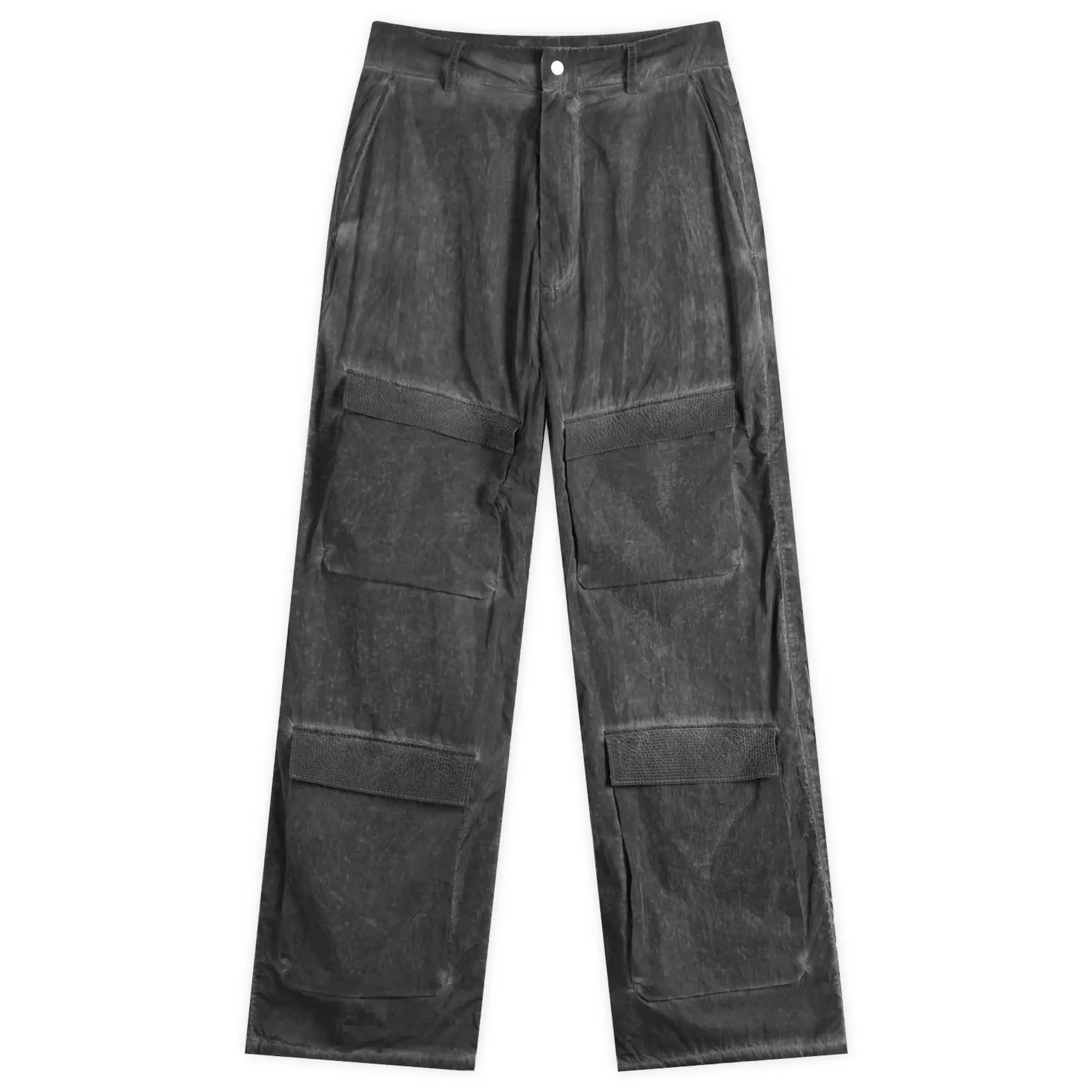 Cole Buxton Men's Cold Wash Relaxed Cargo Pants Washed Black