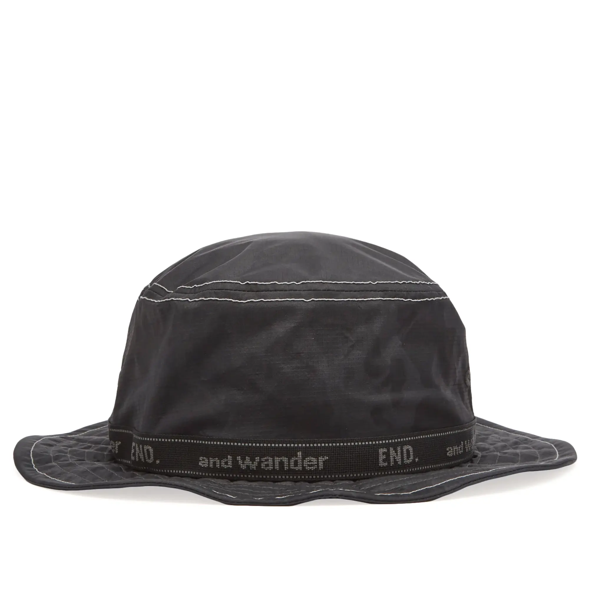 END. x and wander 3L Print Hat Charcoal