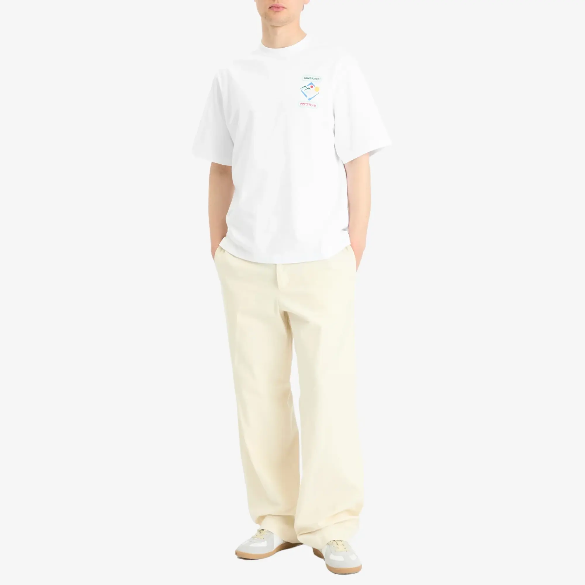 Casablanca Men's Montagne Sportif Oversized T-Shirt White