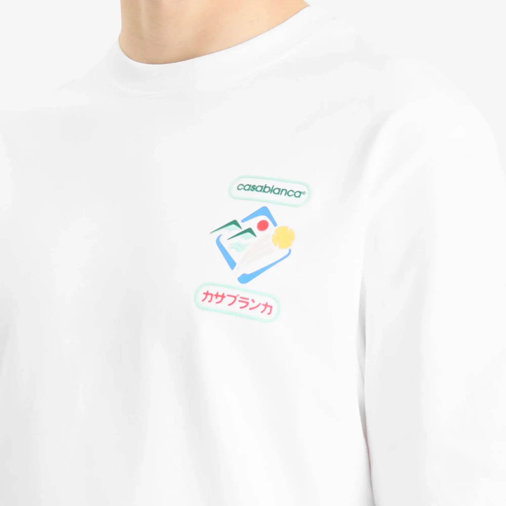 Casablanca Men's Montagne Sportif Oversized T-Shirt White