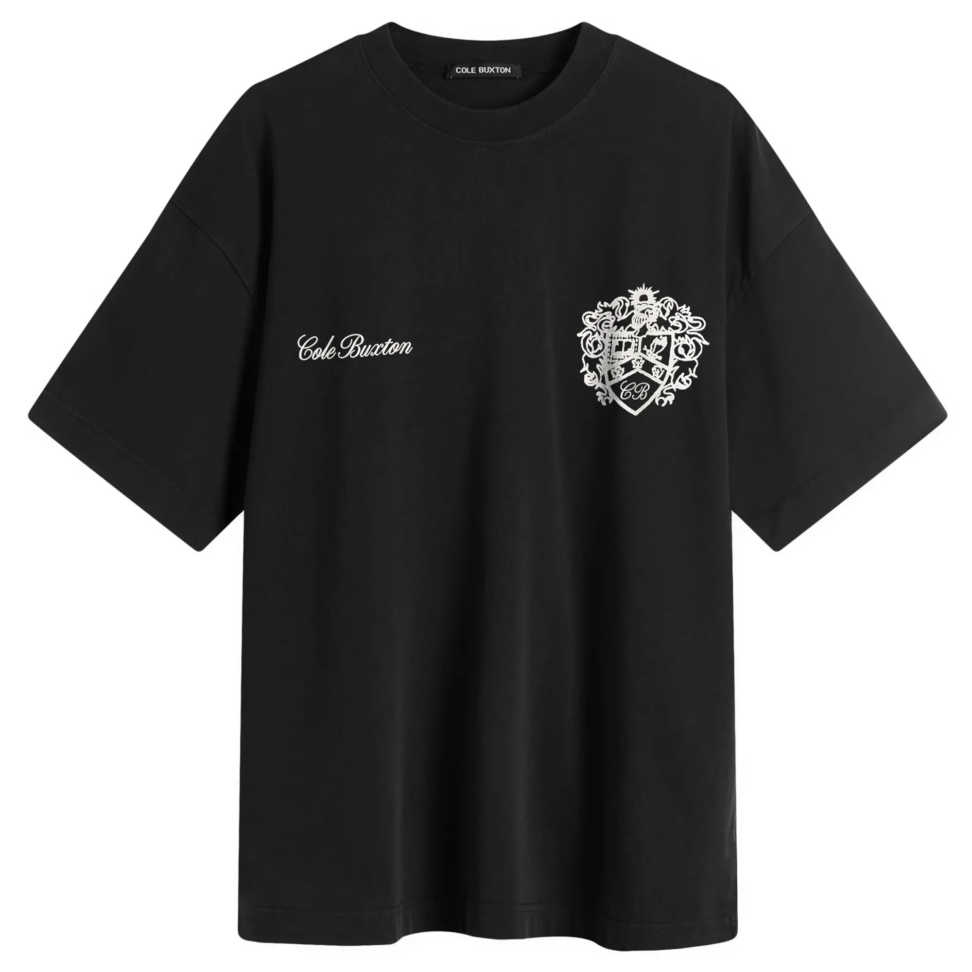 Cole Buxton Men's Collegiate Crest T-Shirt Vintage Black