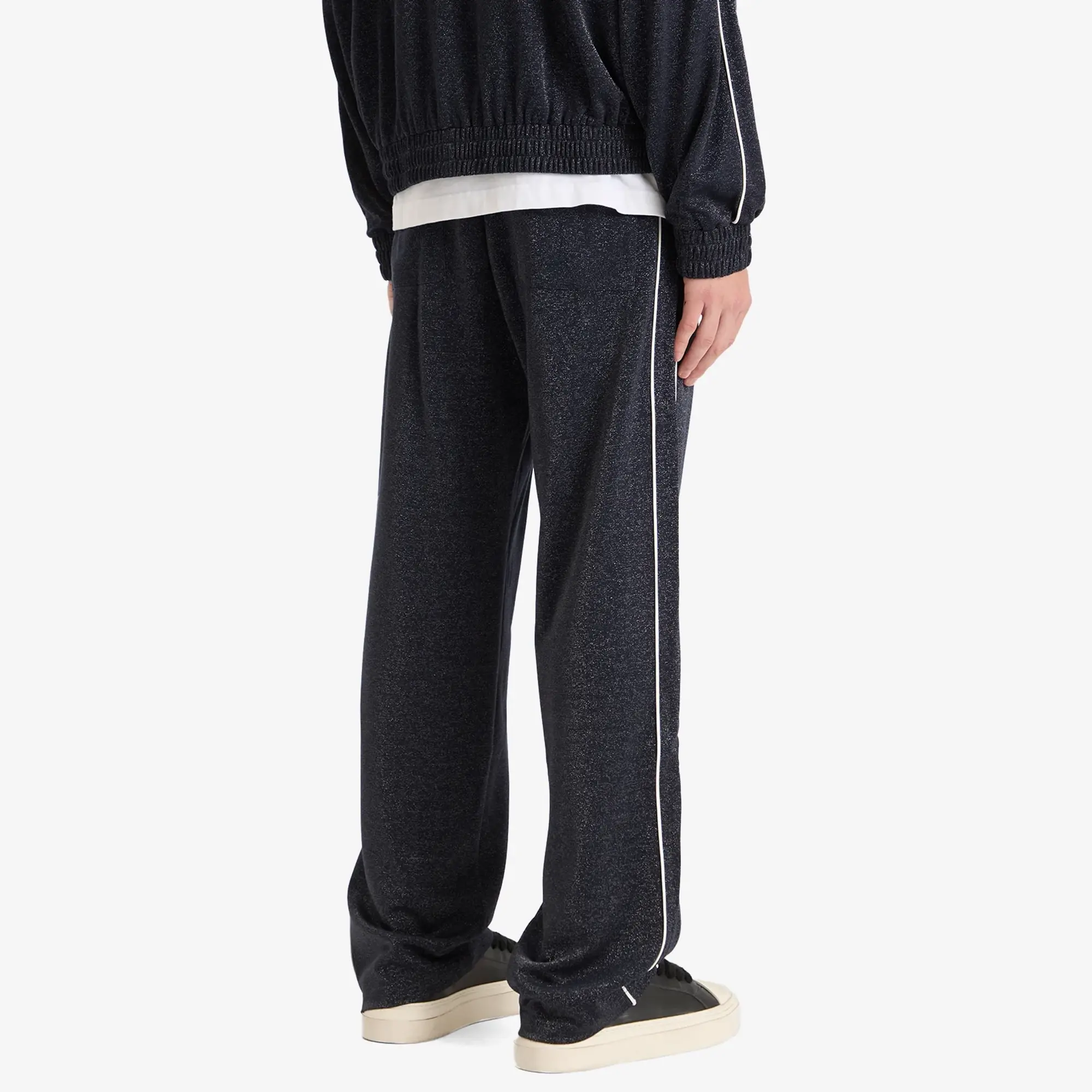 Cole Buxton Men's Glitter Piped Track Pant Navy