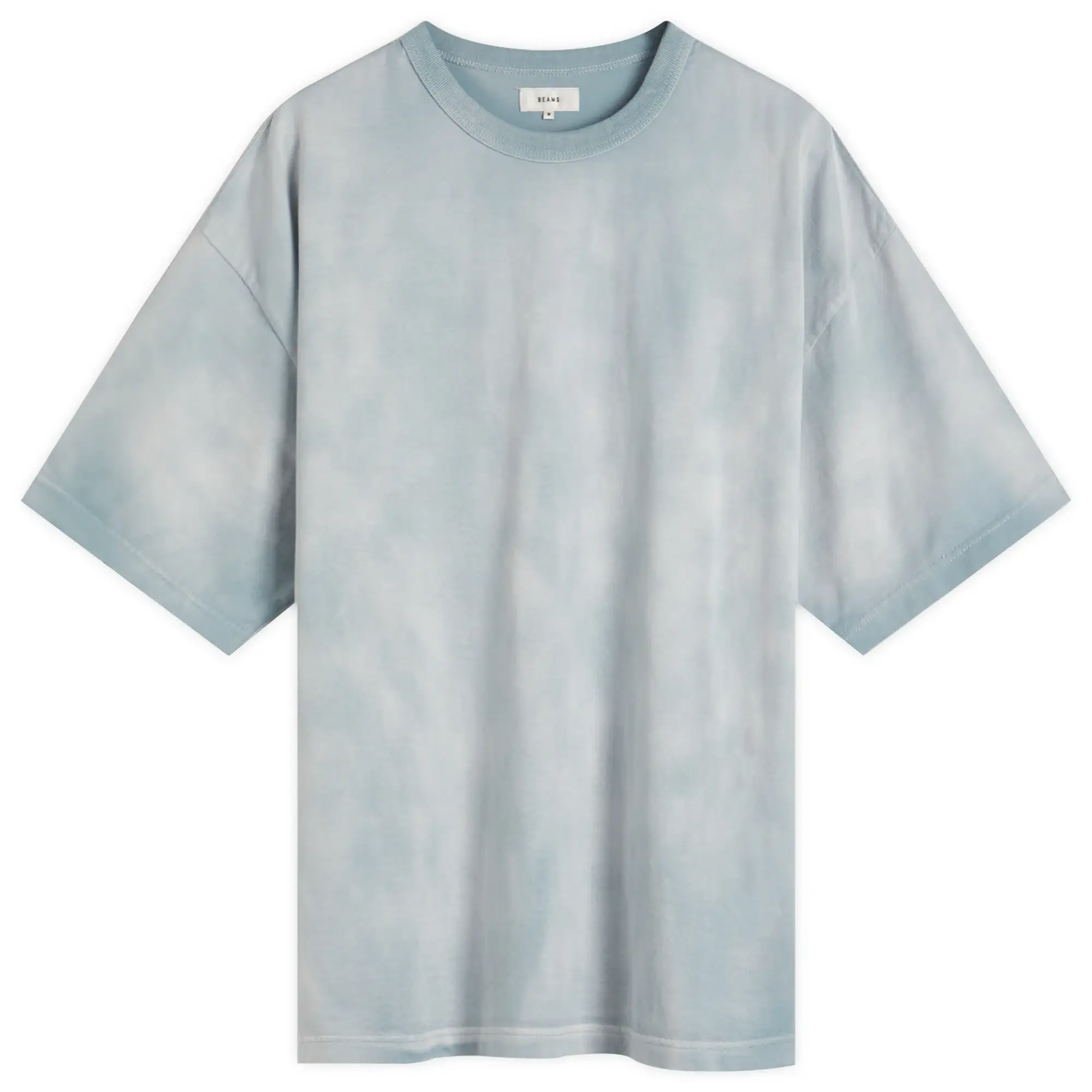 BEAMS Men's Loose Faded Tee Stone