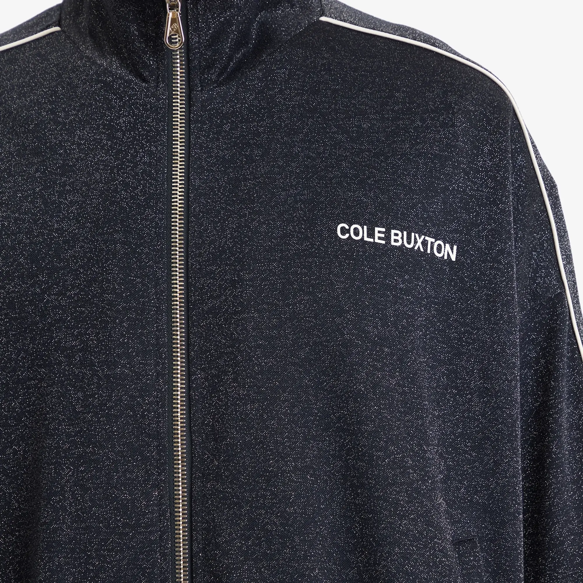 Cole Buxton Men's Glitter Piped Track Jacket Navy