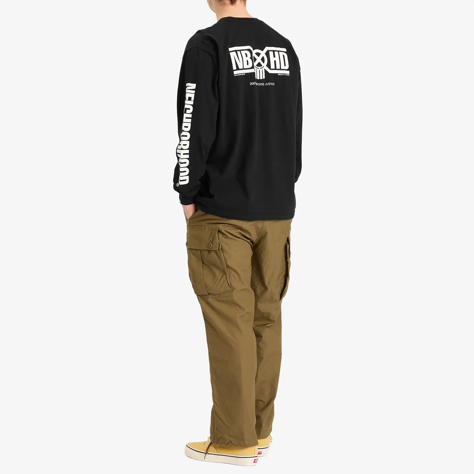 Neighborhood Men's x Bounty Hunter LS-1 T-shirt Black